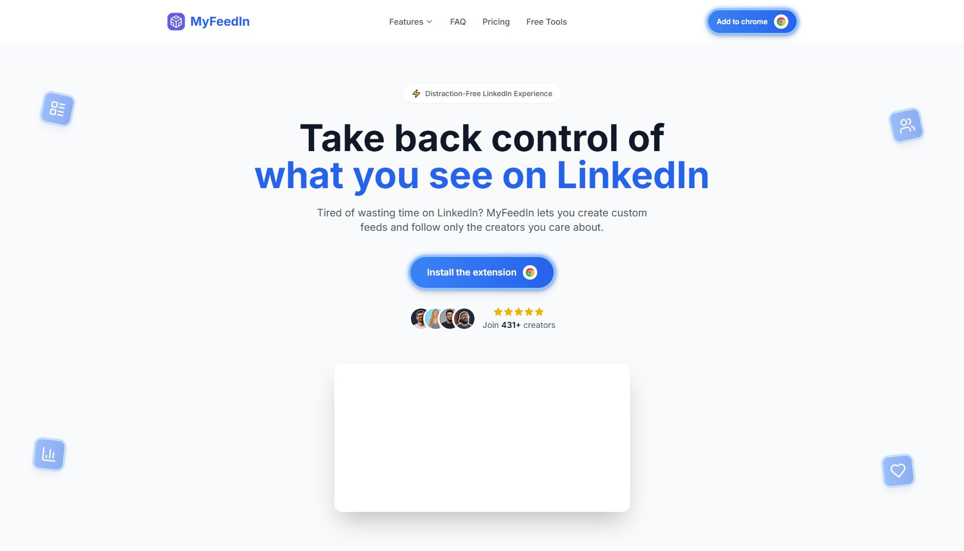 MyFeedIn MyFeedIn Interface & Screenshots MyFeedIn MyFeedIn Interface & Screenshots
