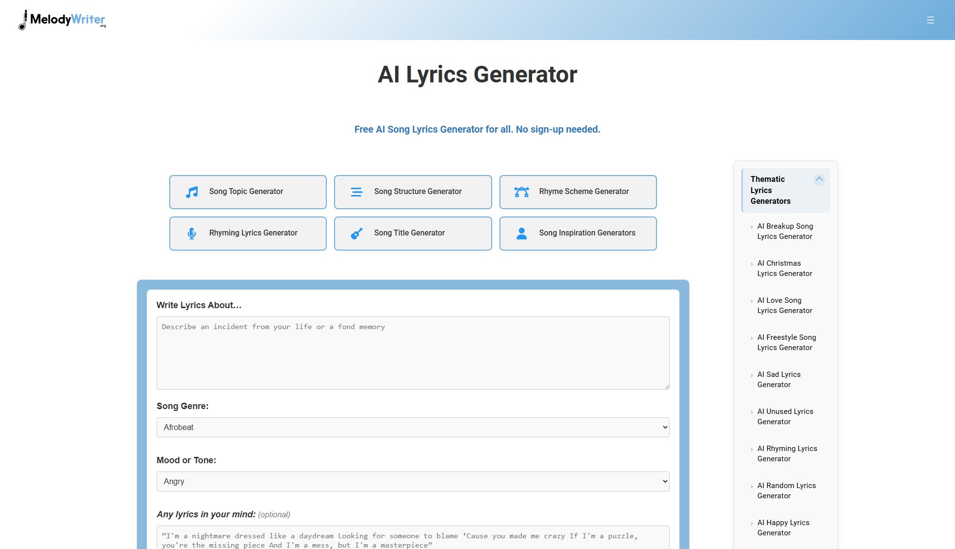MelodyWriter MelodyWriter Interface & Screenshots MelodyWriter MelodyWriter Interface & Screenshots