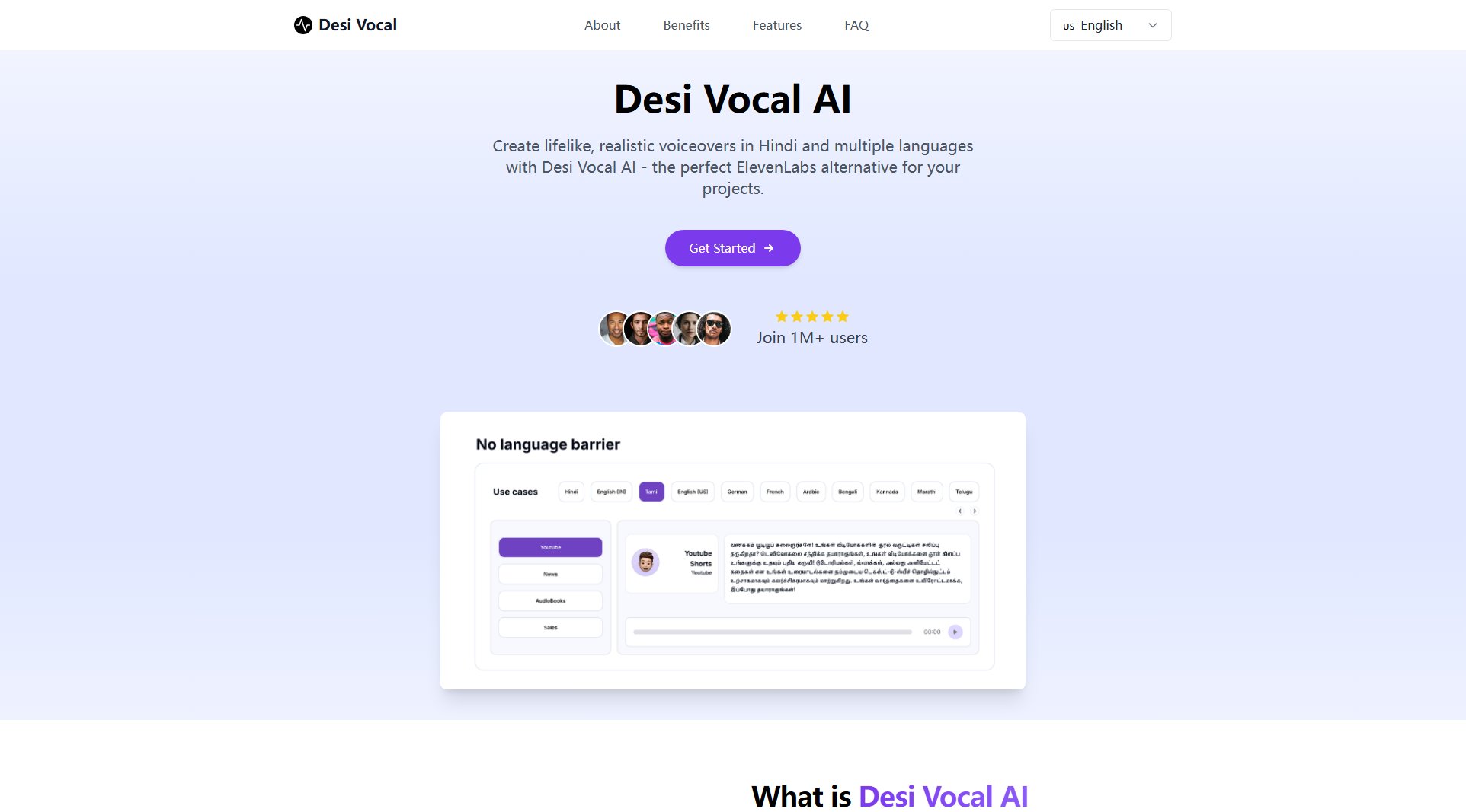 Desi Vocal AI Desi Vocal AI Interface & Screenshots Desi Vocal AI Desi Vocal AI Interface & Screenshots
