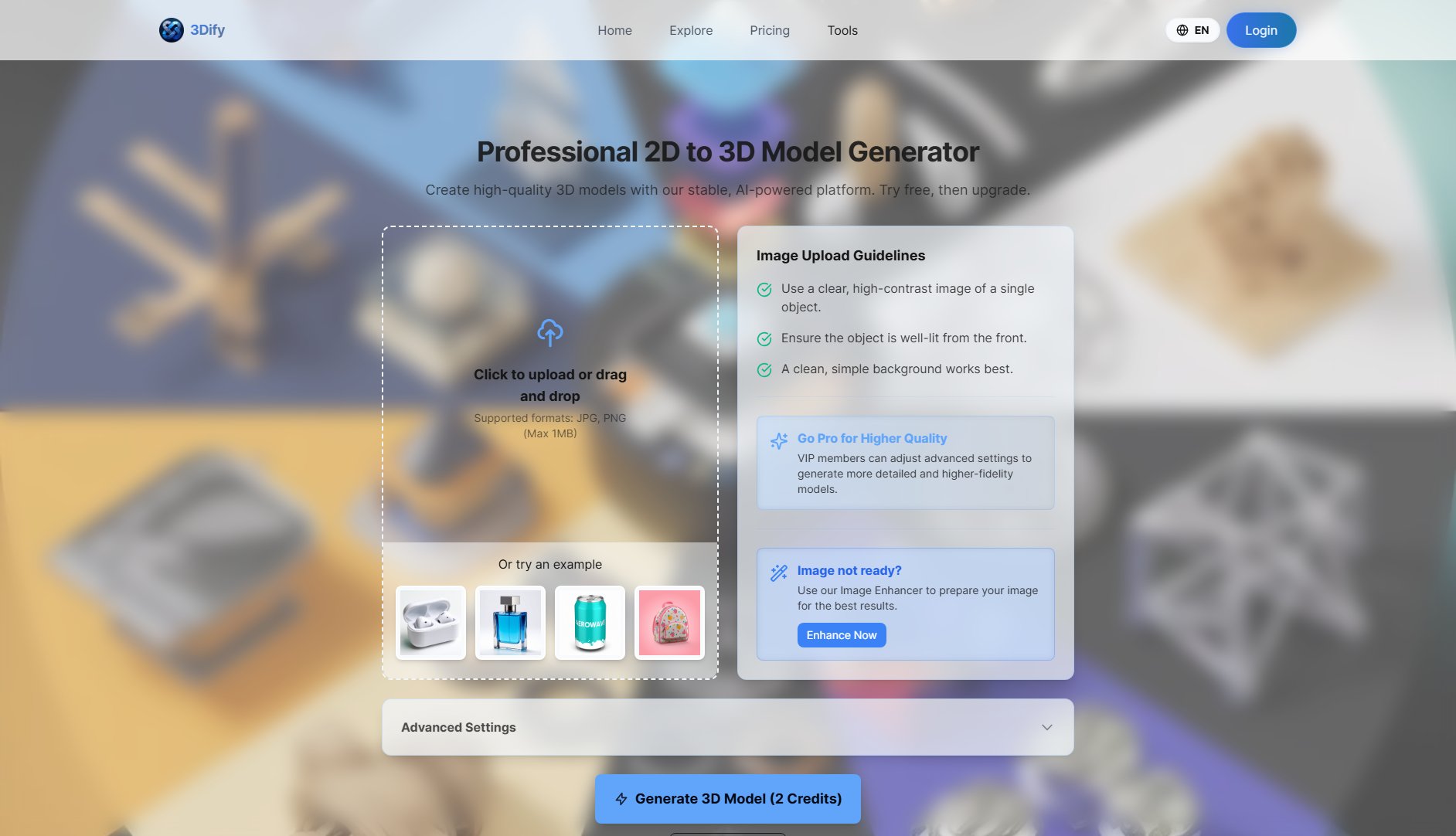 3Dify 3Dify Interface & Screenshots