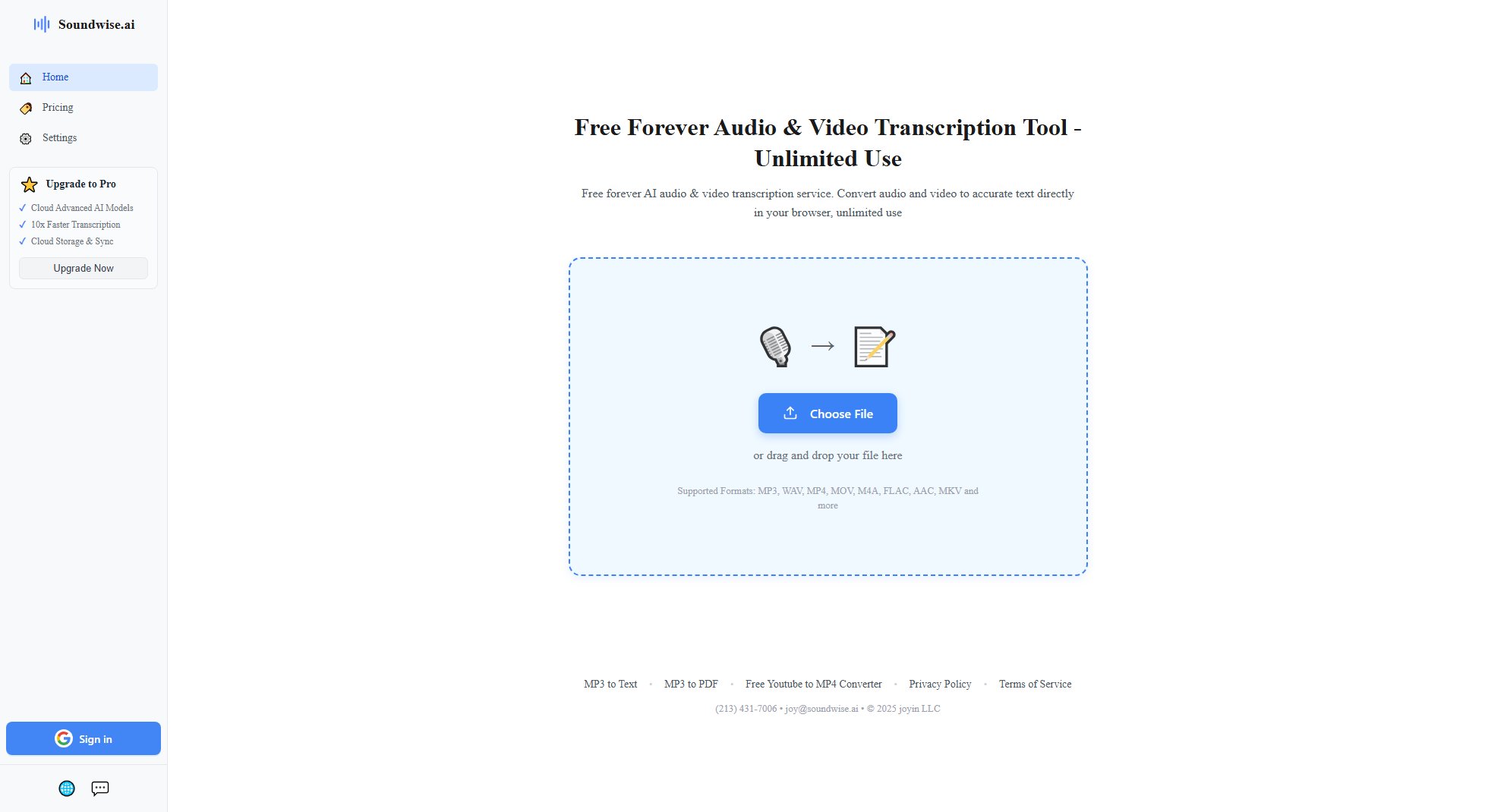Soundwise.ai Screenshot