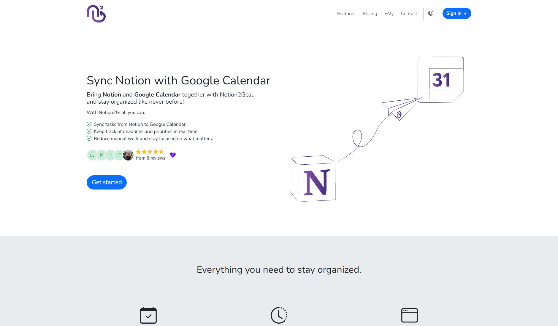 Notion2Gcal Notion2Gcal Interface & Screenshots Notion2Gcal Notion2Gcal Interface & Screenshots