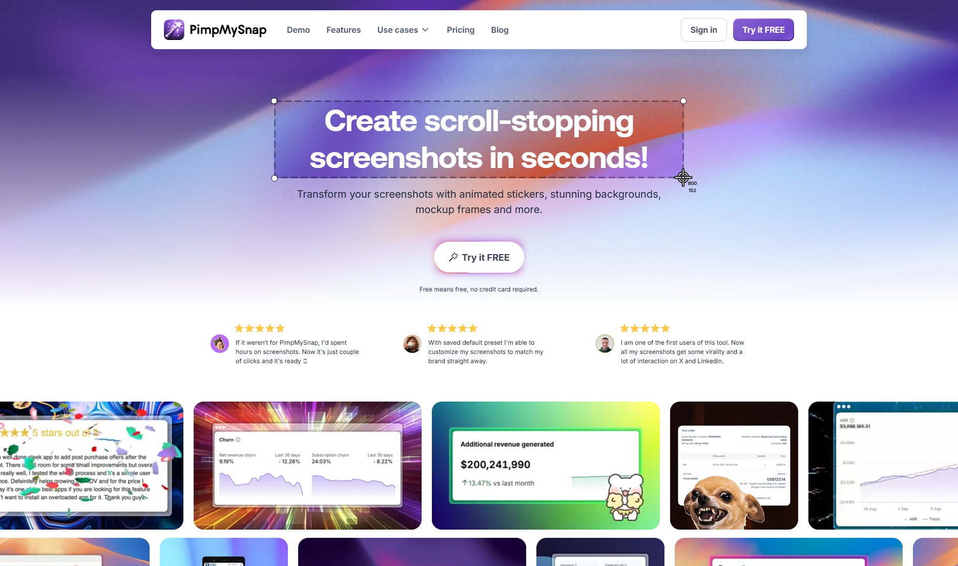 PimpMySnap PimpMySnap Interface & Screenshots