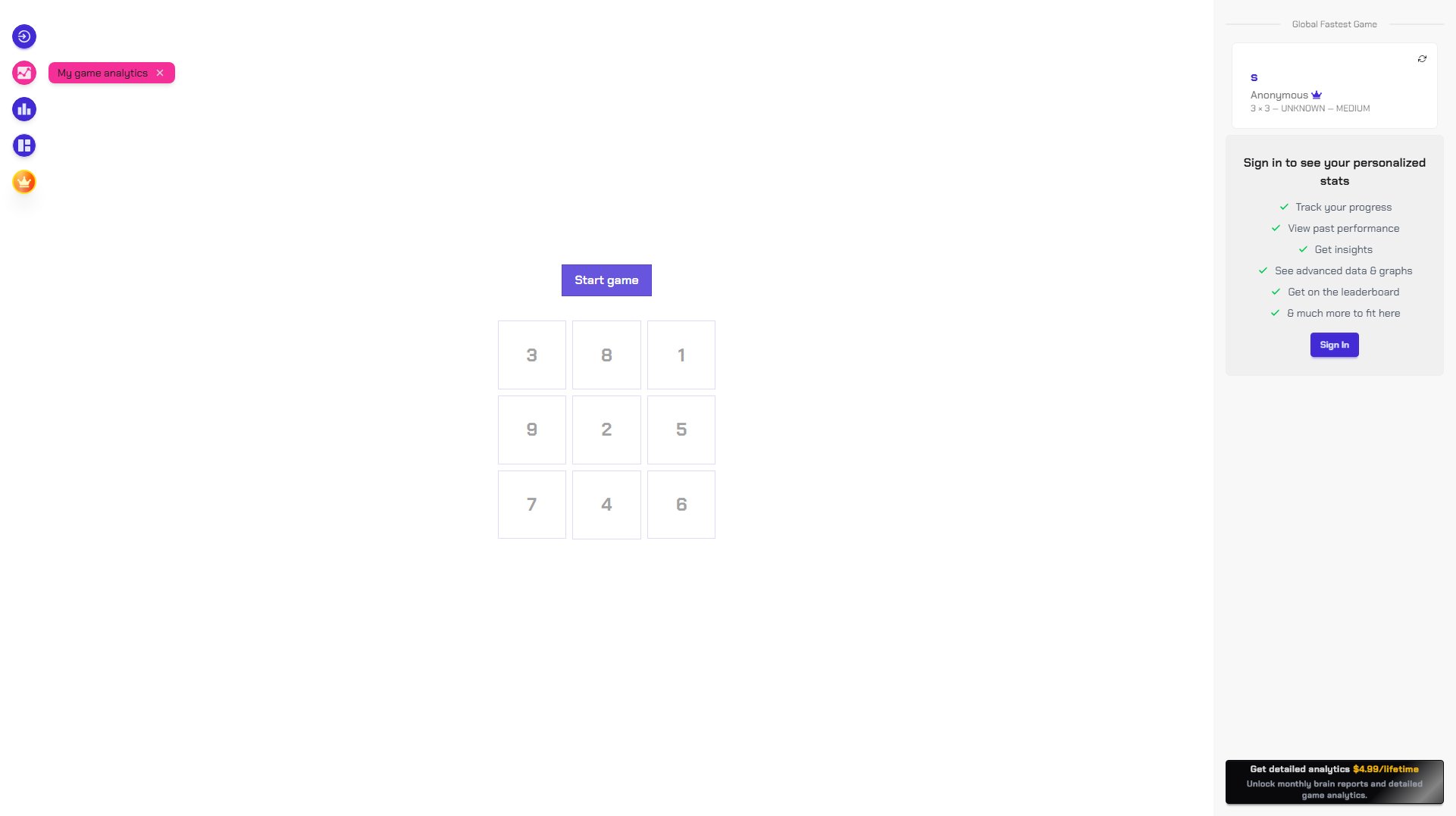 Free Schulte Table Online Free Schulte Table Online Interface & Screenshots
