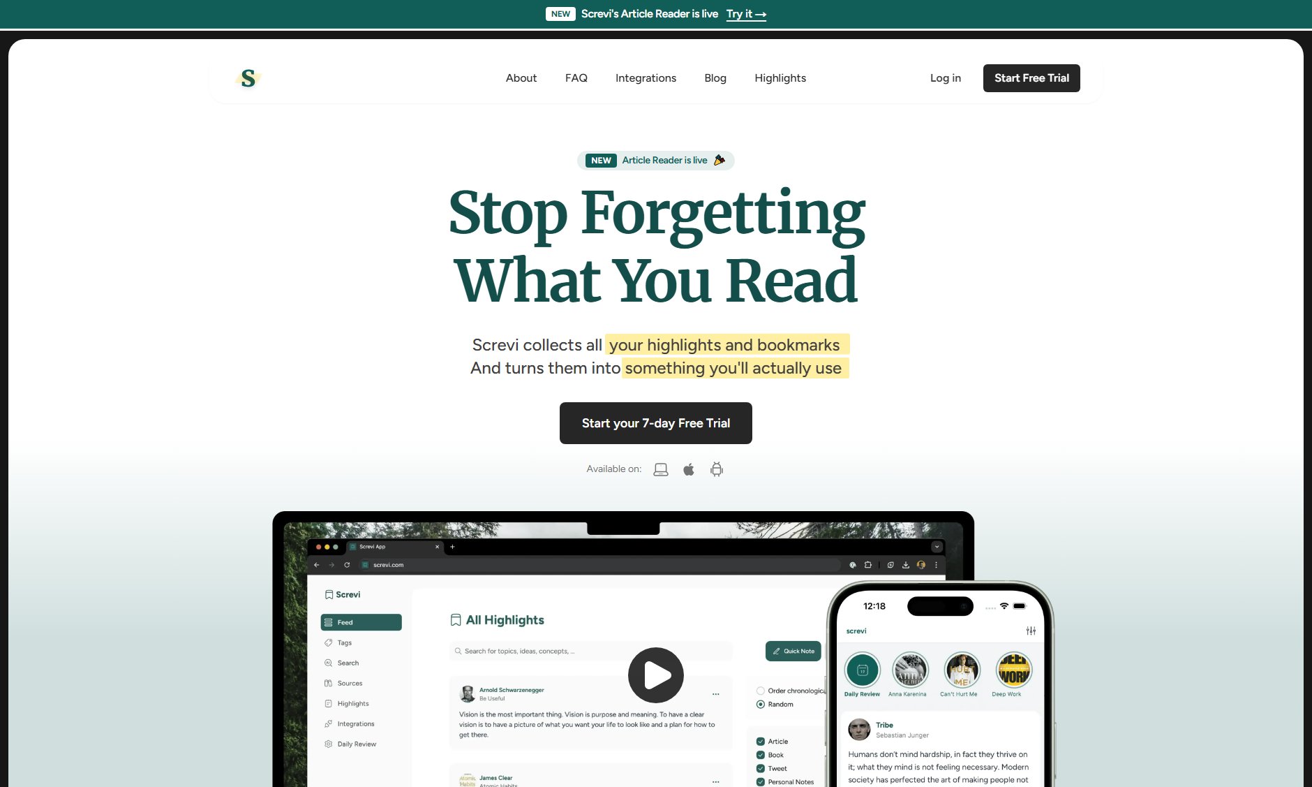 Screvi Screvi Interface & Screenshots