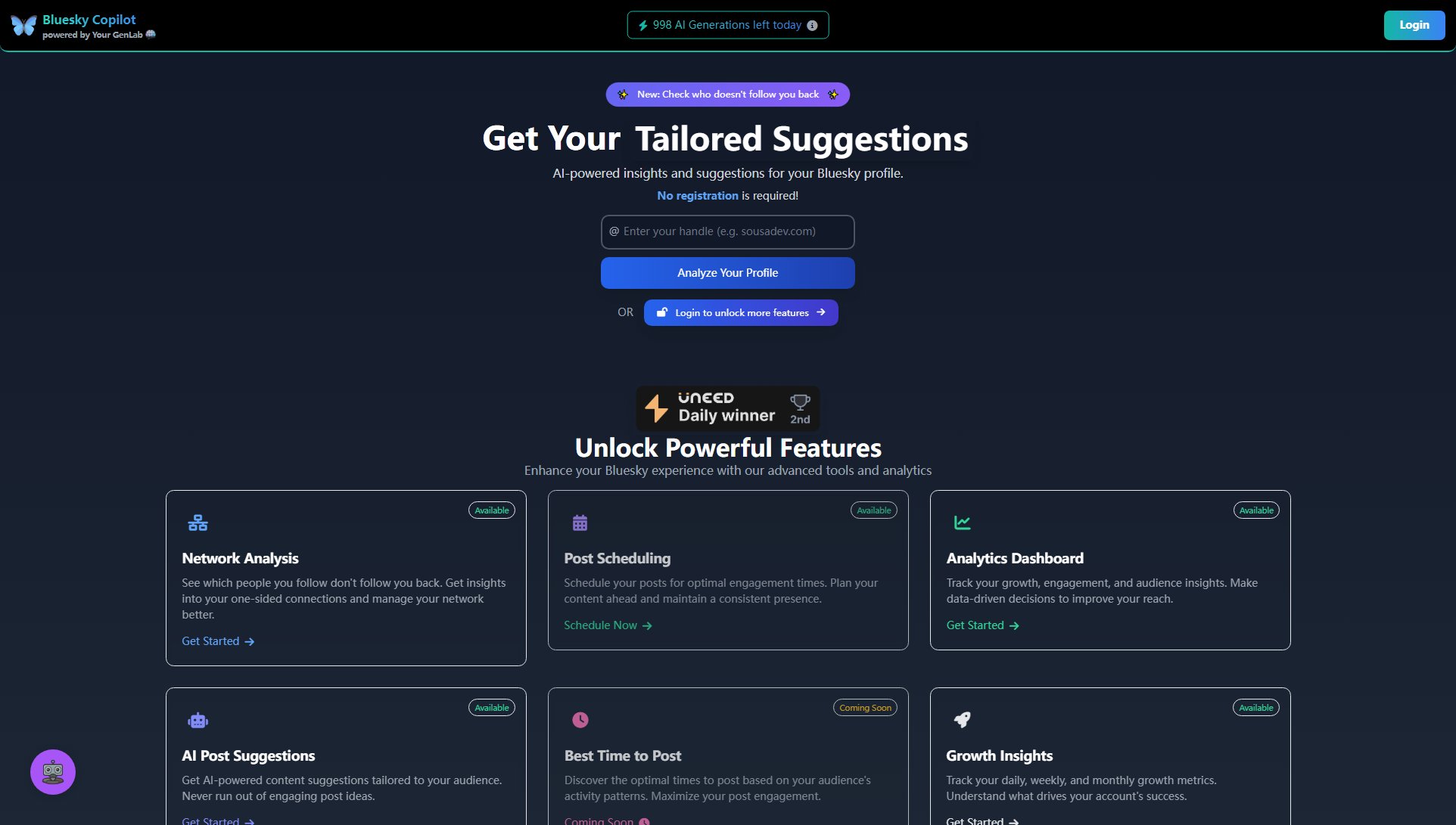 Bluesky Copilot Bluesky Copilot Interface & Screenshots