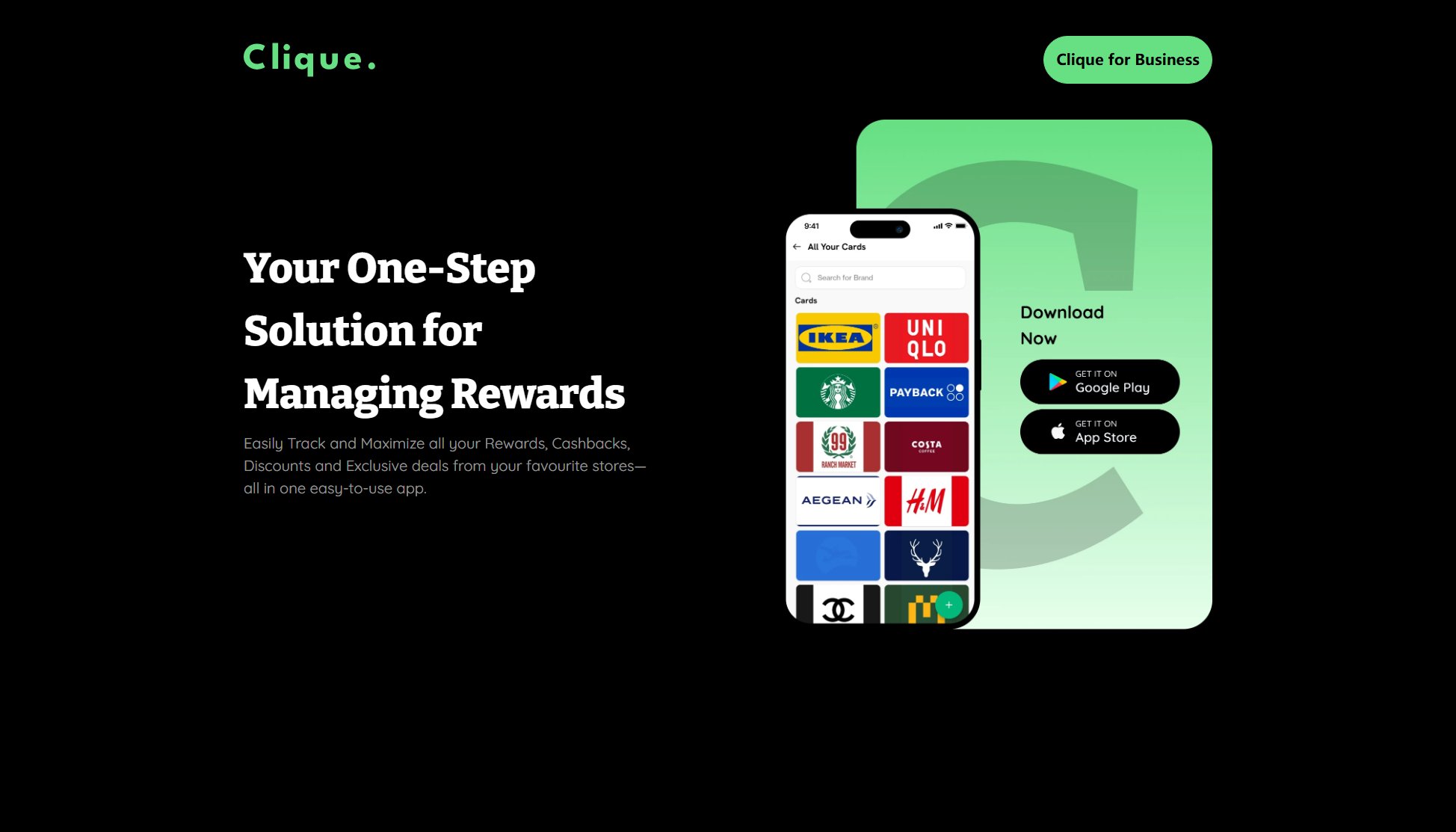 Clique Clique Interface & Screenshots