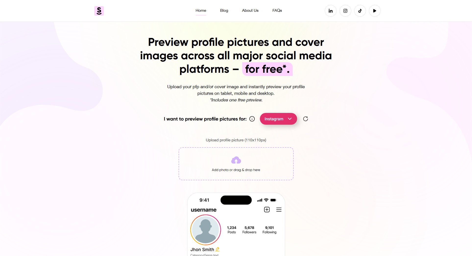 Social Previewing Social Previewing Interface & Screenshots