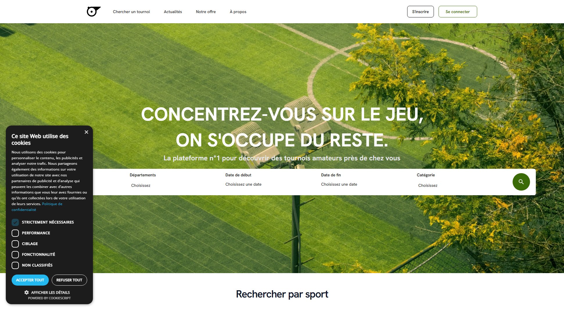 Trouve Ton Tournoi Trouve Ton Tournoi Interface & Screenshots Trouve Ton Tournoi Trouve Ton Tournoi Interface & Screenshots