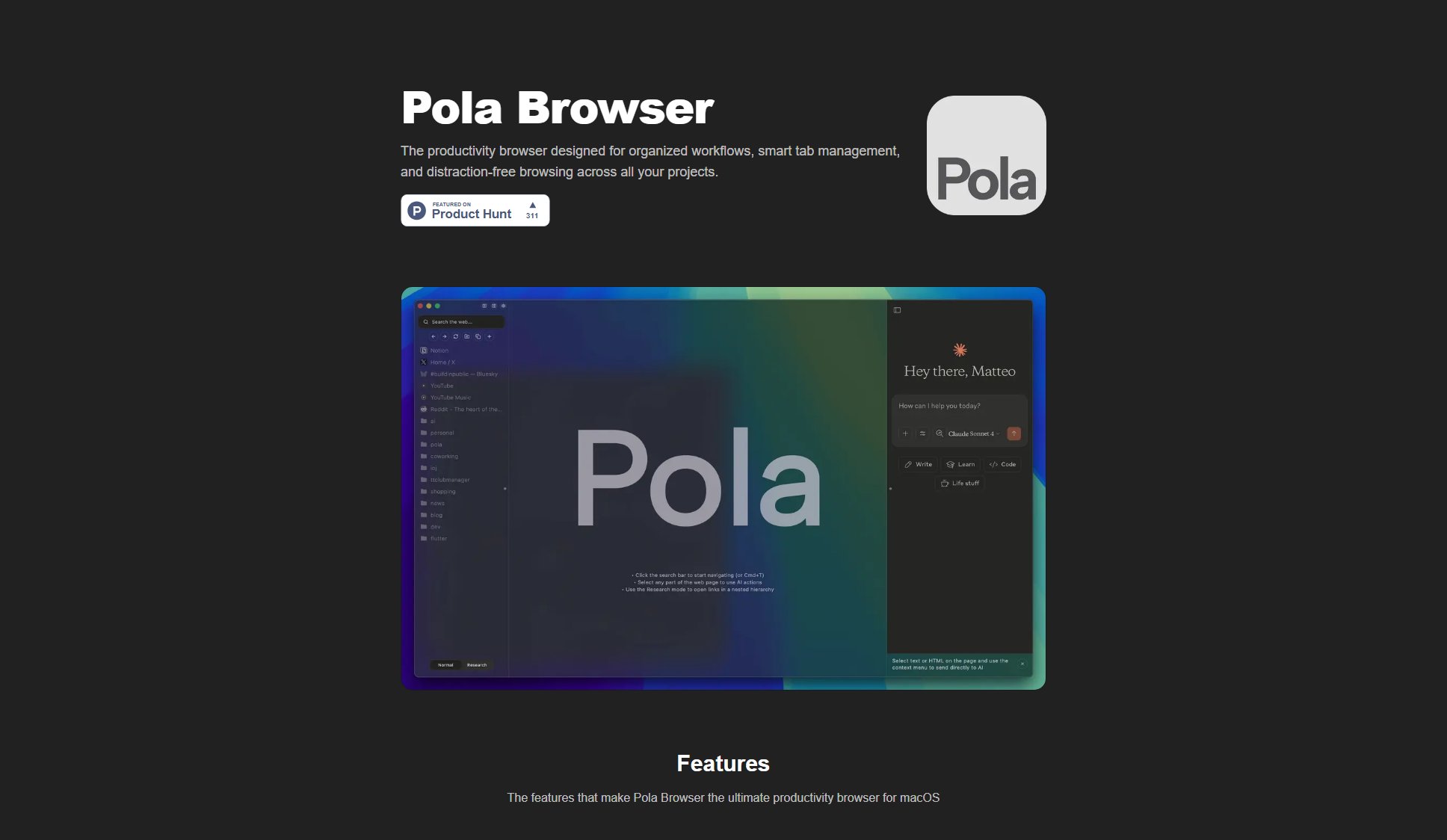 Pola Browser Pola Browser Interface & Screenshots Pola Browser Pola Browser Interface & Screenshots