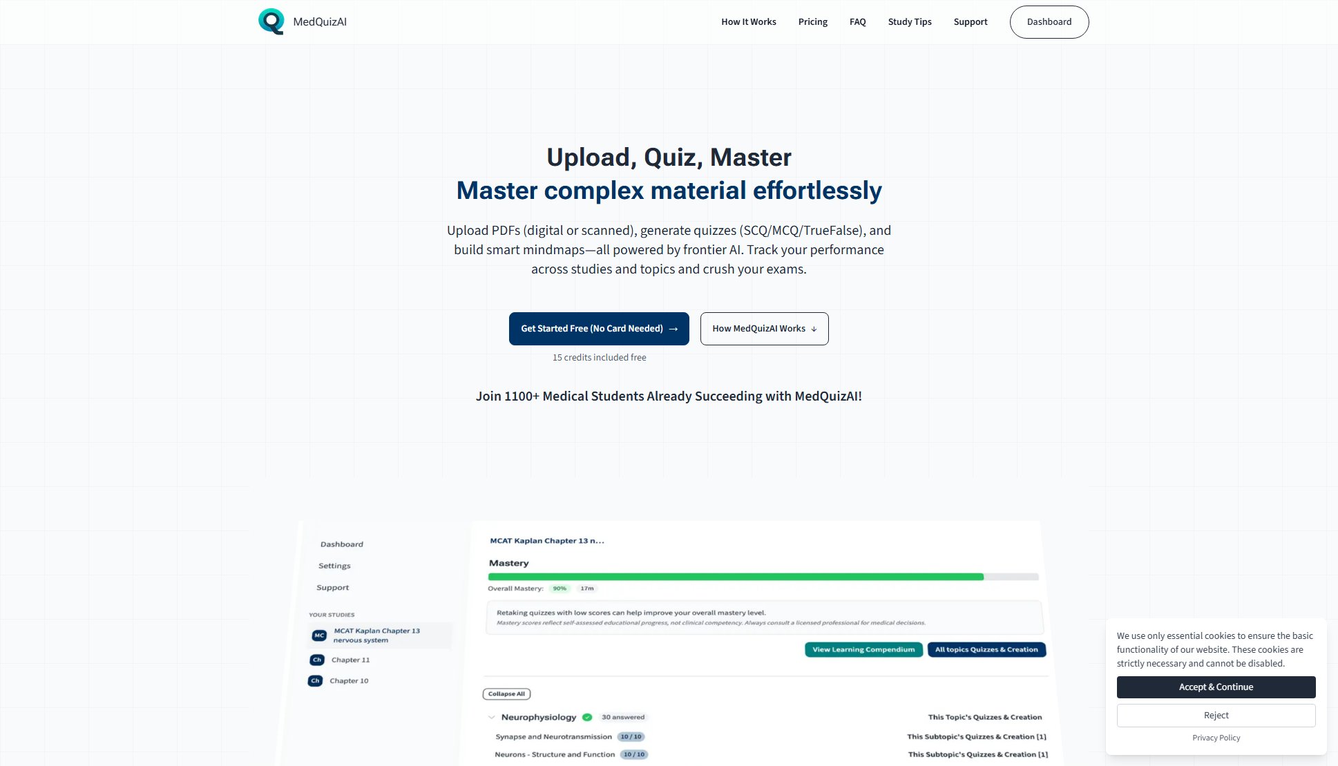MedQuizAI MedQuizAI Interface & Screenshots