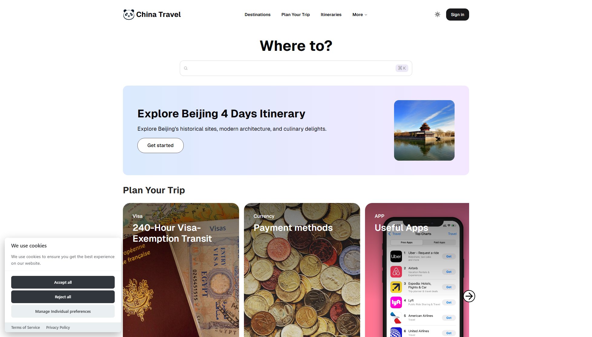 China Travel Screenshot China Travel Screenshot