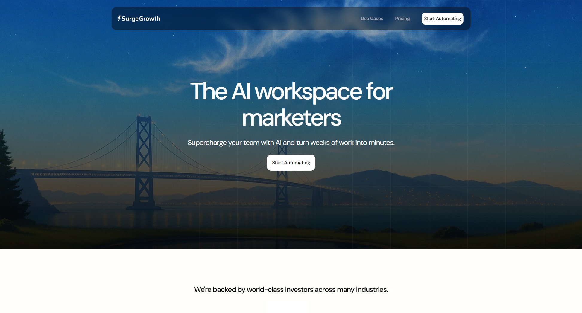 SurgeGrowth SurgeGrowth Interface & Screenshots