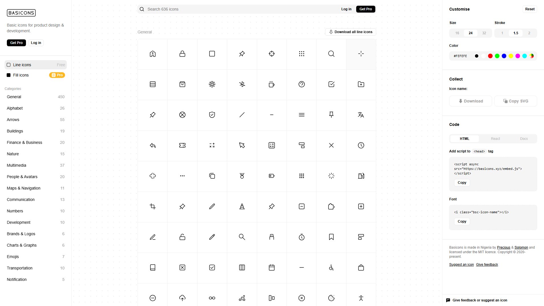 Basicons Basicons Interface & Screenshots