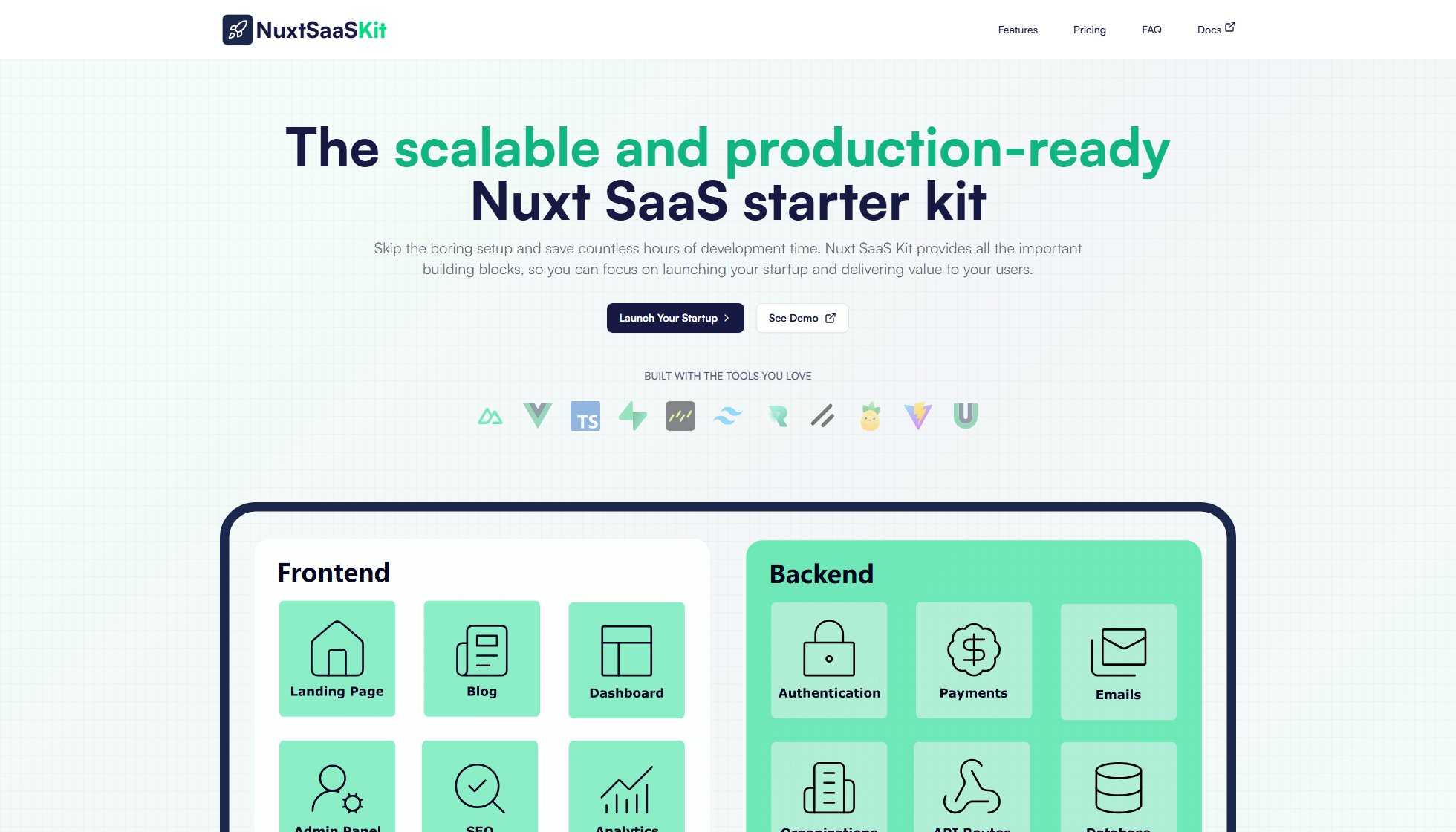 Nuxt SaaS Kit Nuxt SaaS Kit Interface & Screenshots