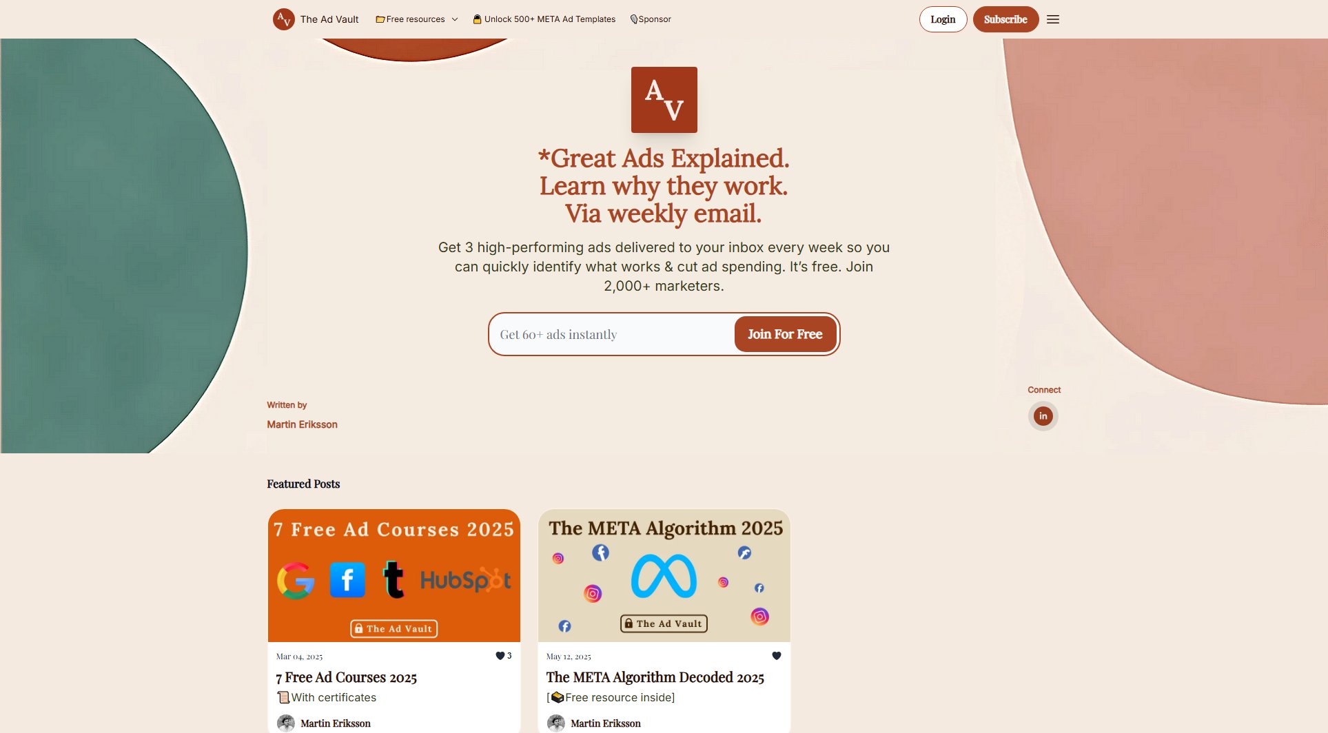 The Ad Vault The Ad Vault Interface & Screenshots The Ad Vault The Ad Vault Interface & Screenshots