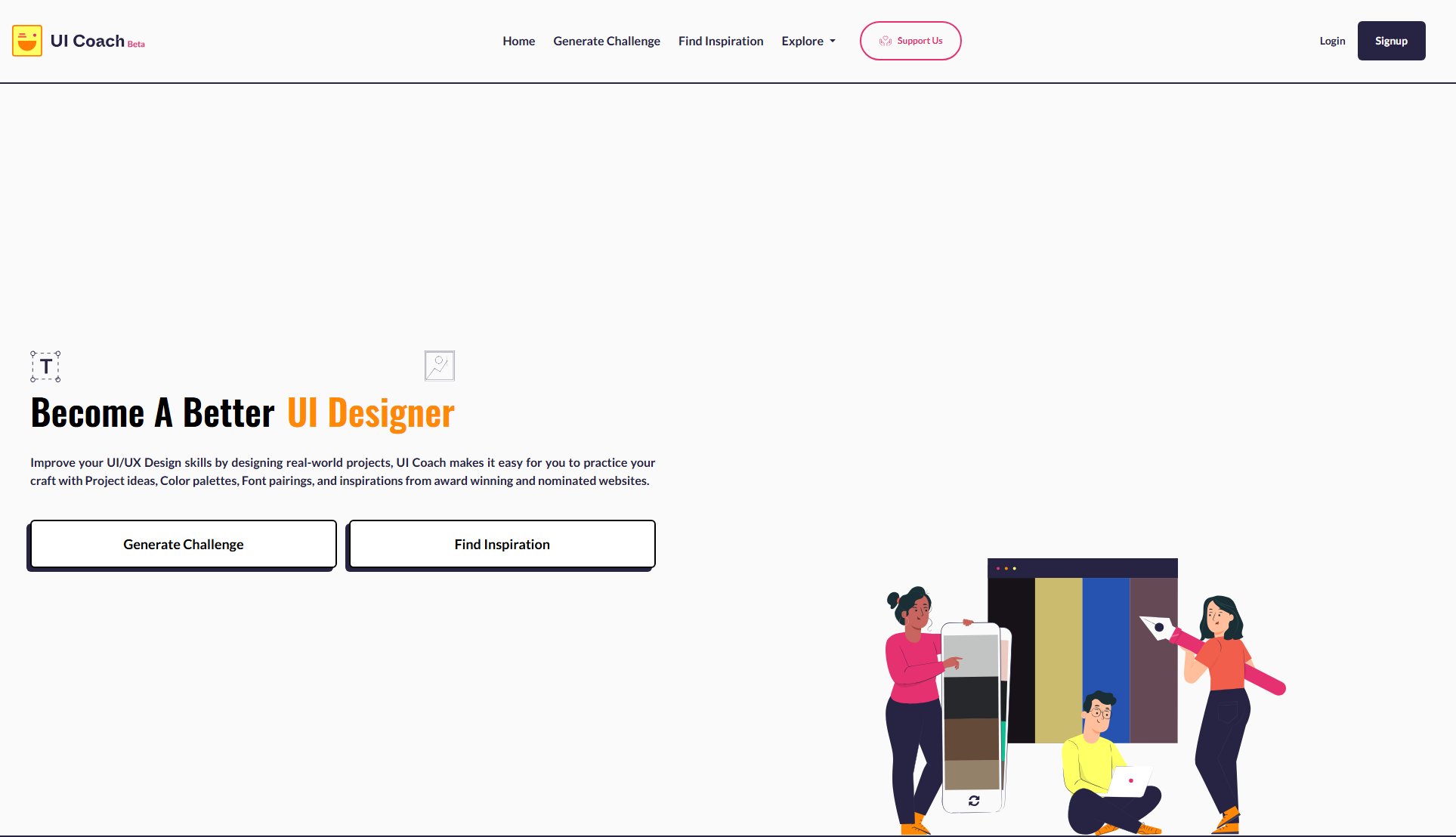 UI Coach UI Coach Interface & Screenshots