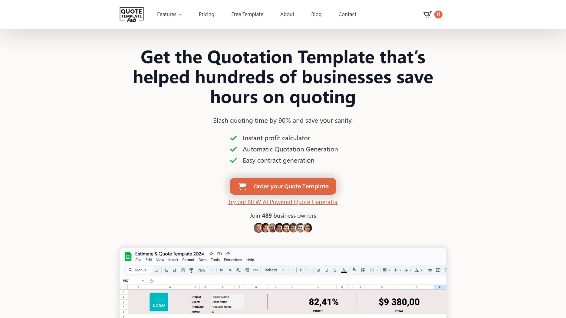 Quote Template Pro Quote Template Pro Interface & Screenshots Quote Template Pro Quote Template Pro Interface & Screenshots