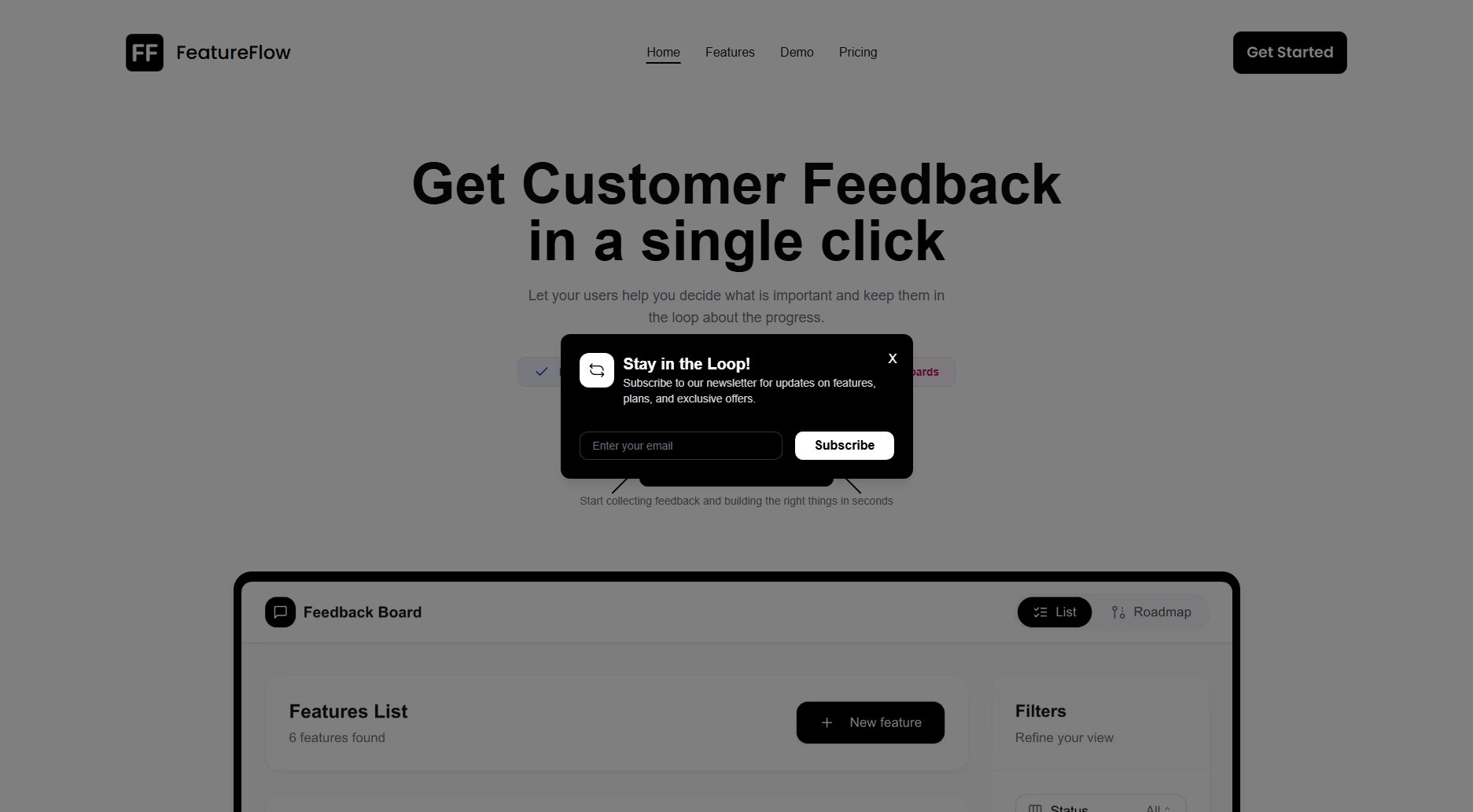 FeatureFlow FeatureFlow Interface & Screenshots