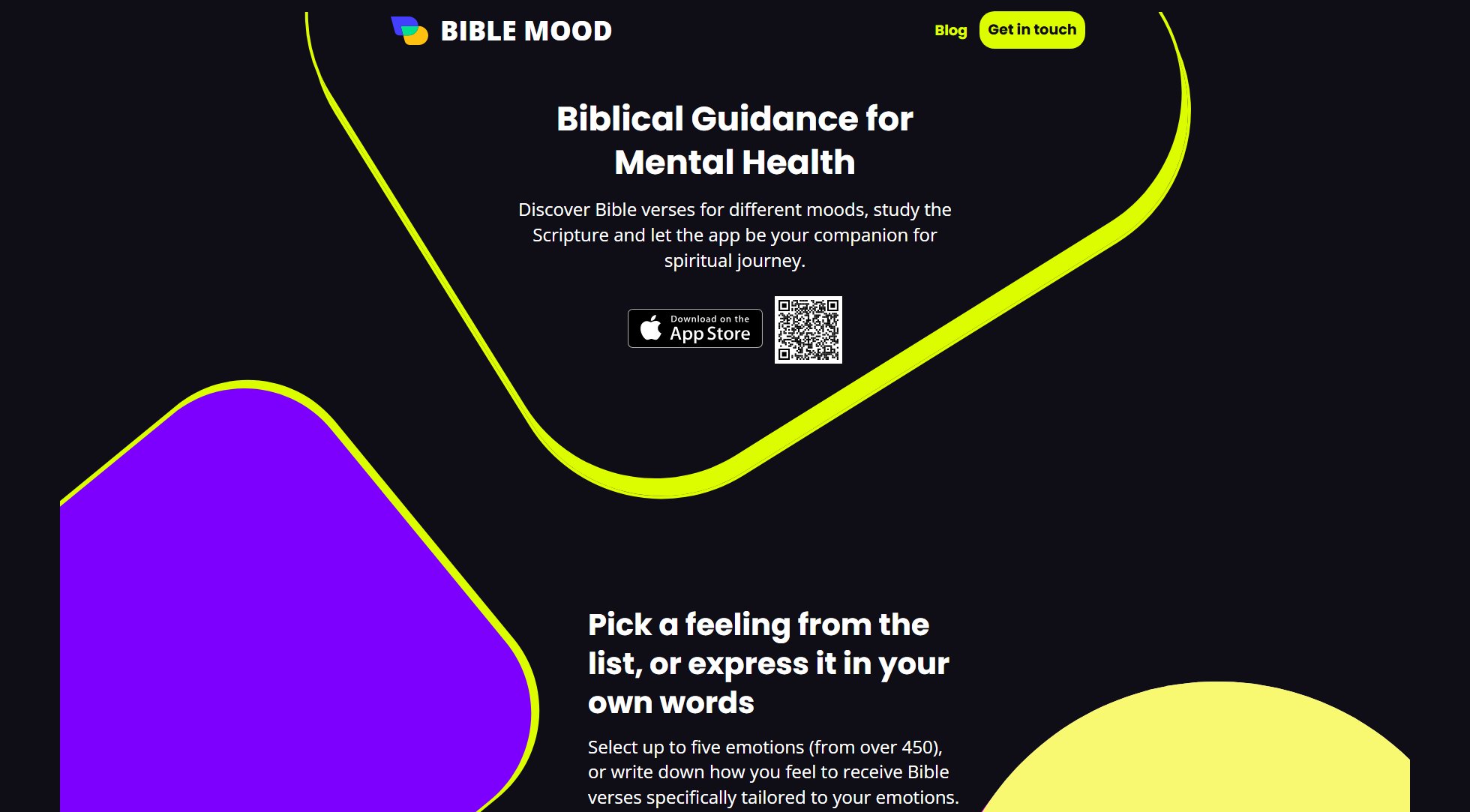 Bible Mood Bible Mood Interface & Screenshots