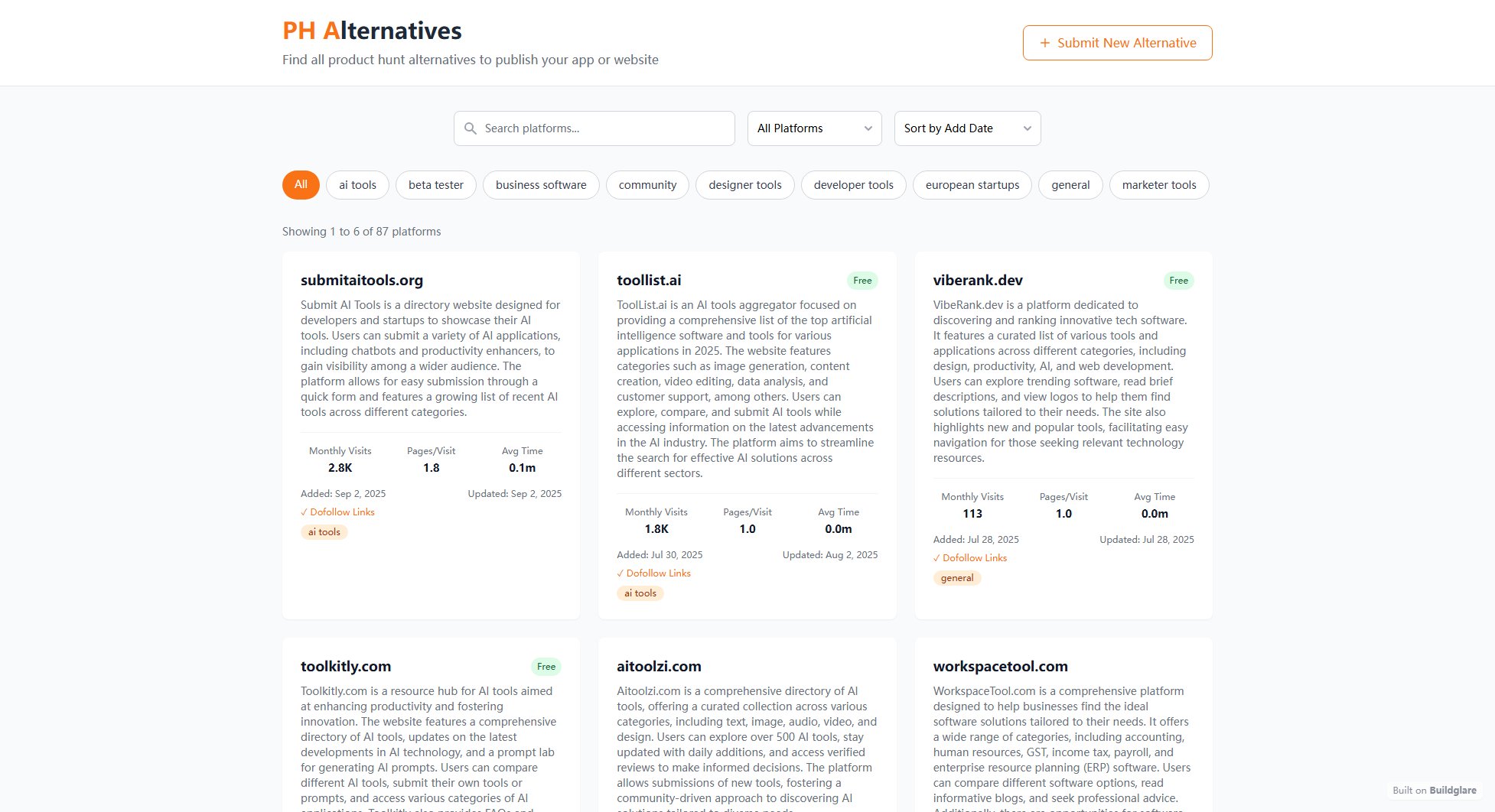 Phalternatives Phalternatives Interface & Screenshots