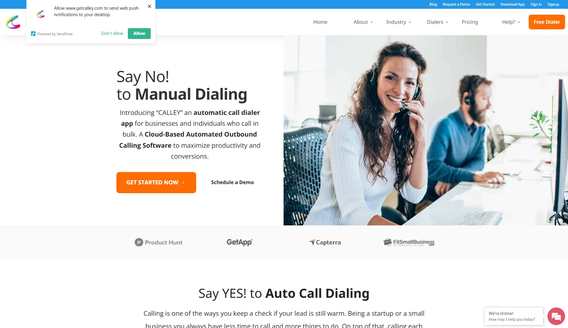 Calley Automatic Call Dialer Calley Automatic Call Dialer Interface & Screenshots