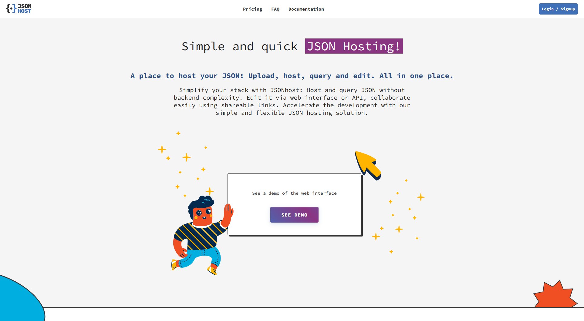 JSONhost.com JSONhost.com Interface & Screenshots JSONhost.com JSONhost.com Interface & Screenshots