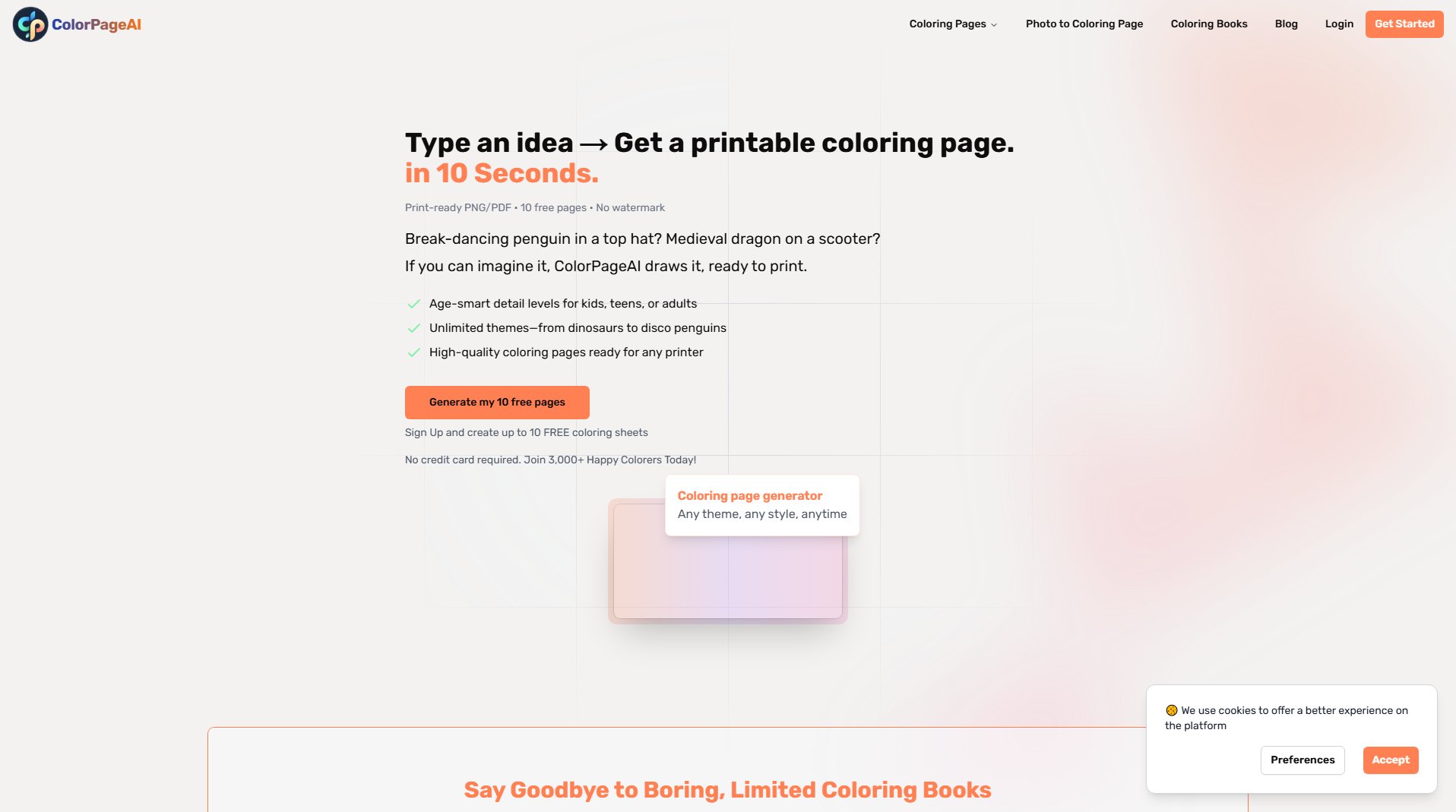 ColorPage.ai ColorPage.ai Interface & Screenshots