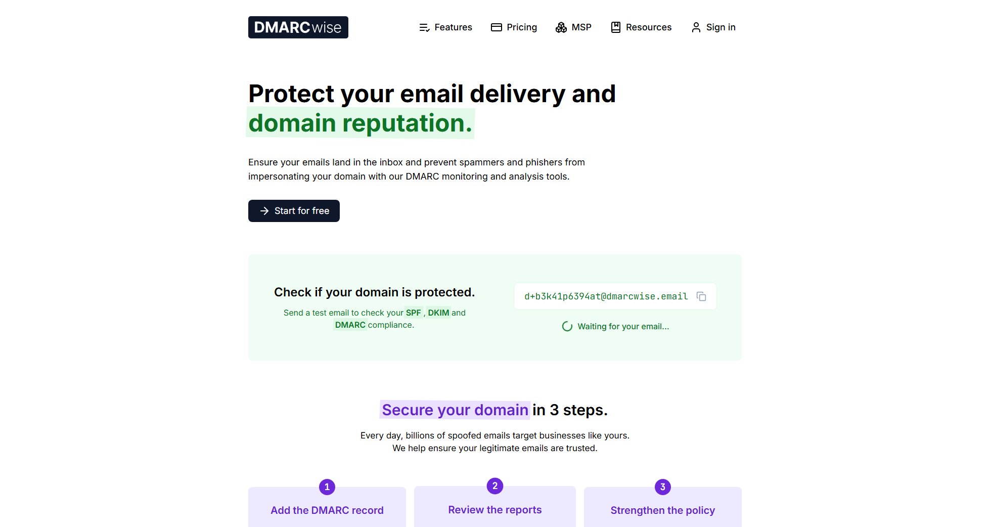 DMARCwise DMARCwise Interface & Screenshots DMARCwise DMARCwise Interface & Screenshots