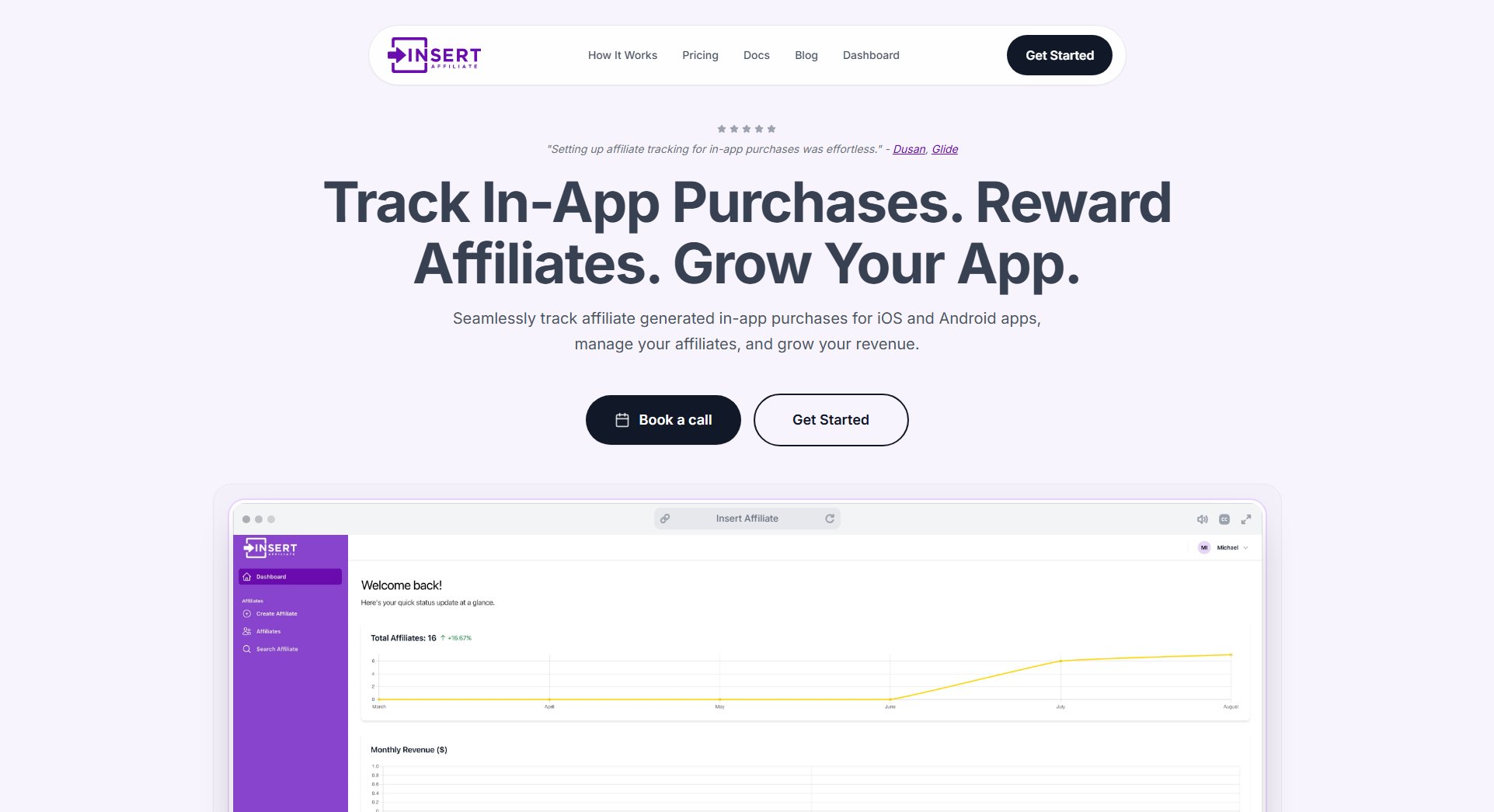 Insert Affiliate Insert Affiliate Interface & Screenshots