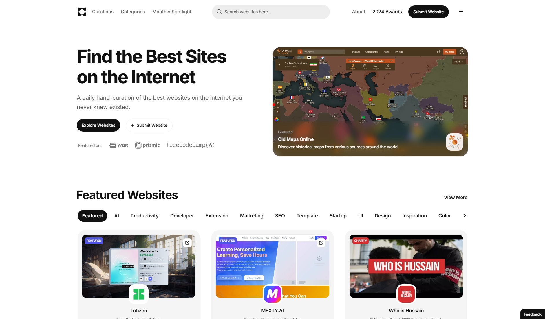 WebCurate Screenshot WebCurate Screenshot