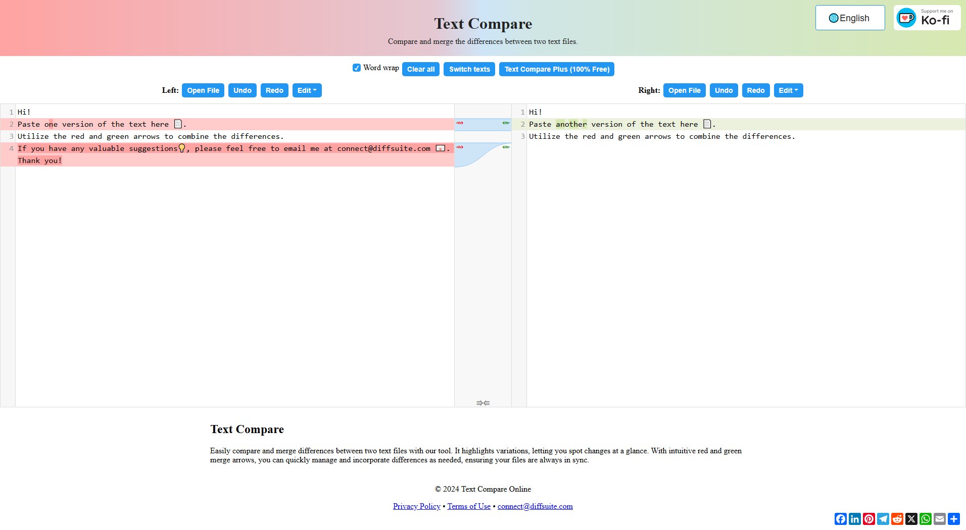 Text Compare Online Text Compare Online Interface & Screenshots Text Compare Online Text Compare Online Interface & Screenshots
