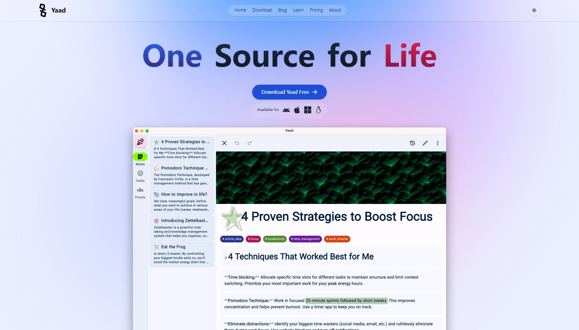 Yaad Yaad Interface & Screenshots Yaad Yaad Interface & Screenshots