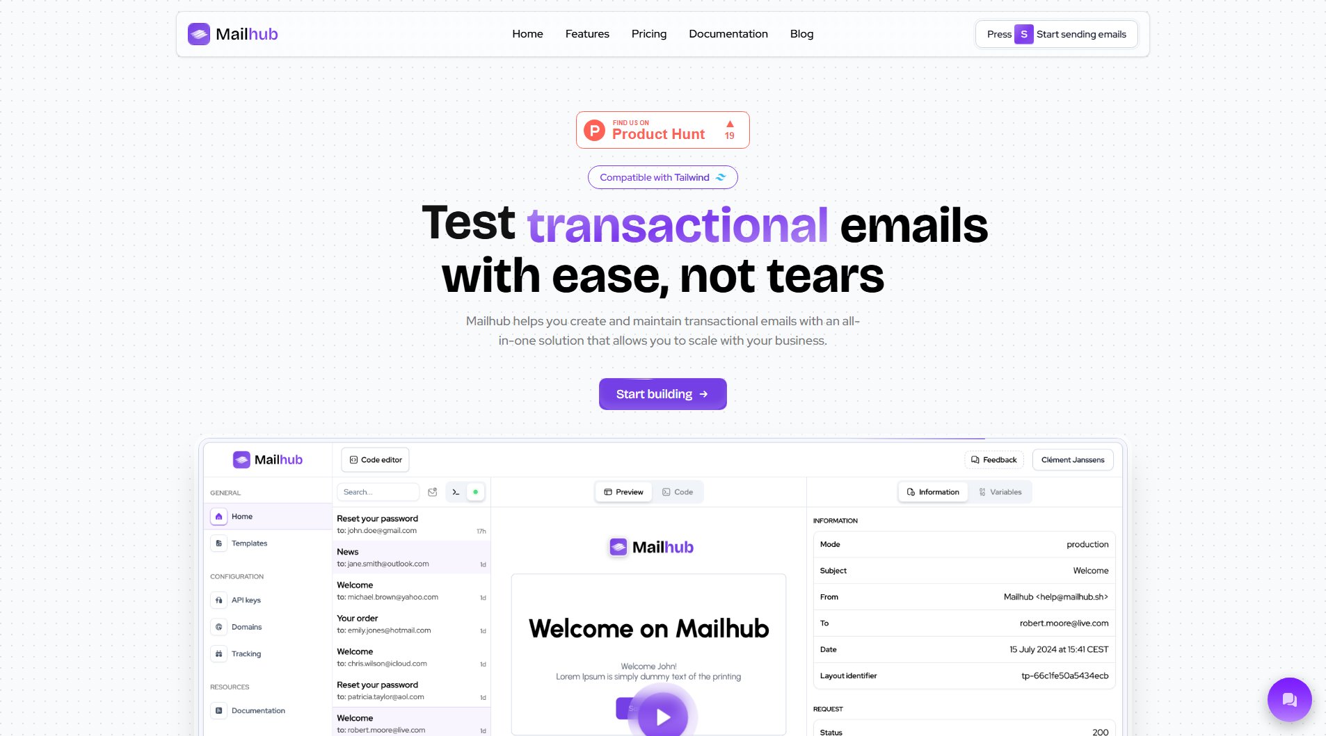 Mailhub Screenshot