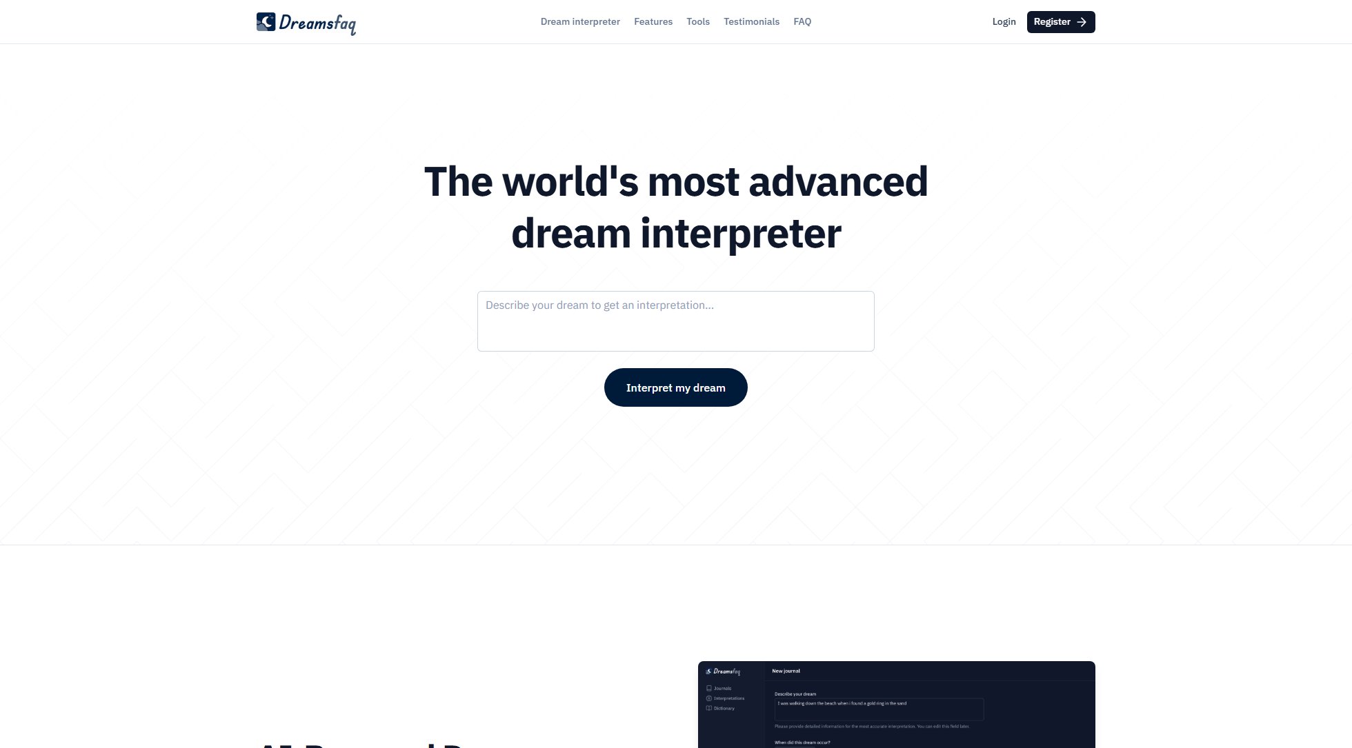 AI Dream Interpreter AI Dream Interpreter Interface & Screenshots