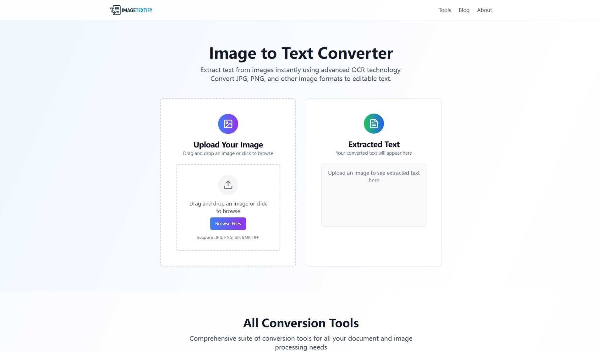 ImageTextify ImageTextify Interface & Screenshots ImageTextify ImageTextify Interface & Screenshots