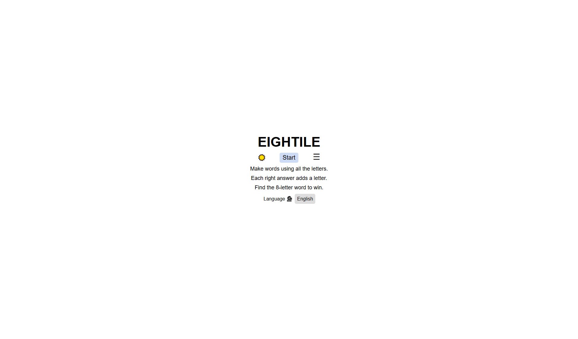 Eightile Eightile Interface & Screenshots Eightile Eightile Interface & Screenshots