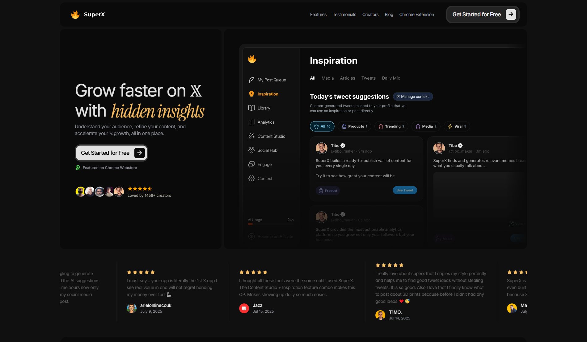 SuperX SuperX Interface & Screenshots