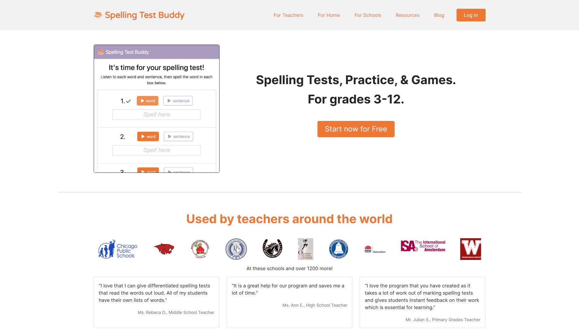 Spelling Test Buddy Spelling Test Buddy Interface & Screenshots