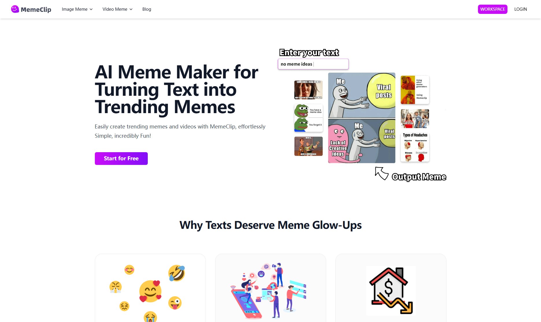 MemeClip MemeClip Interface & Screenshots