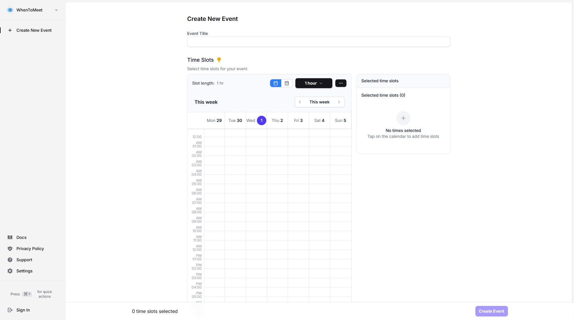 WhenToMeet WhenToMeet Interface & Screenshots WhenToMeet WhenToMeet Interface & Screenshots