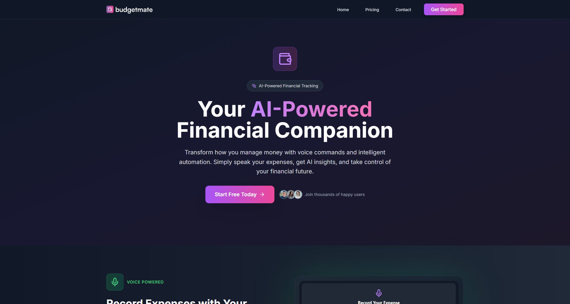 BudgetMate BudgetMate Interface & Screenshots BudgetMate BudgetMate Interface & Screenshots