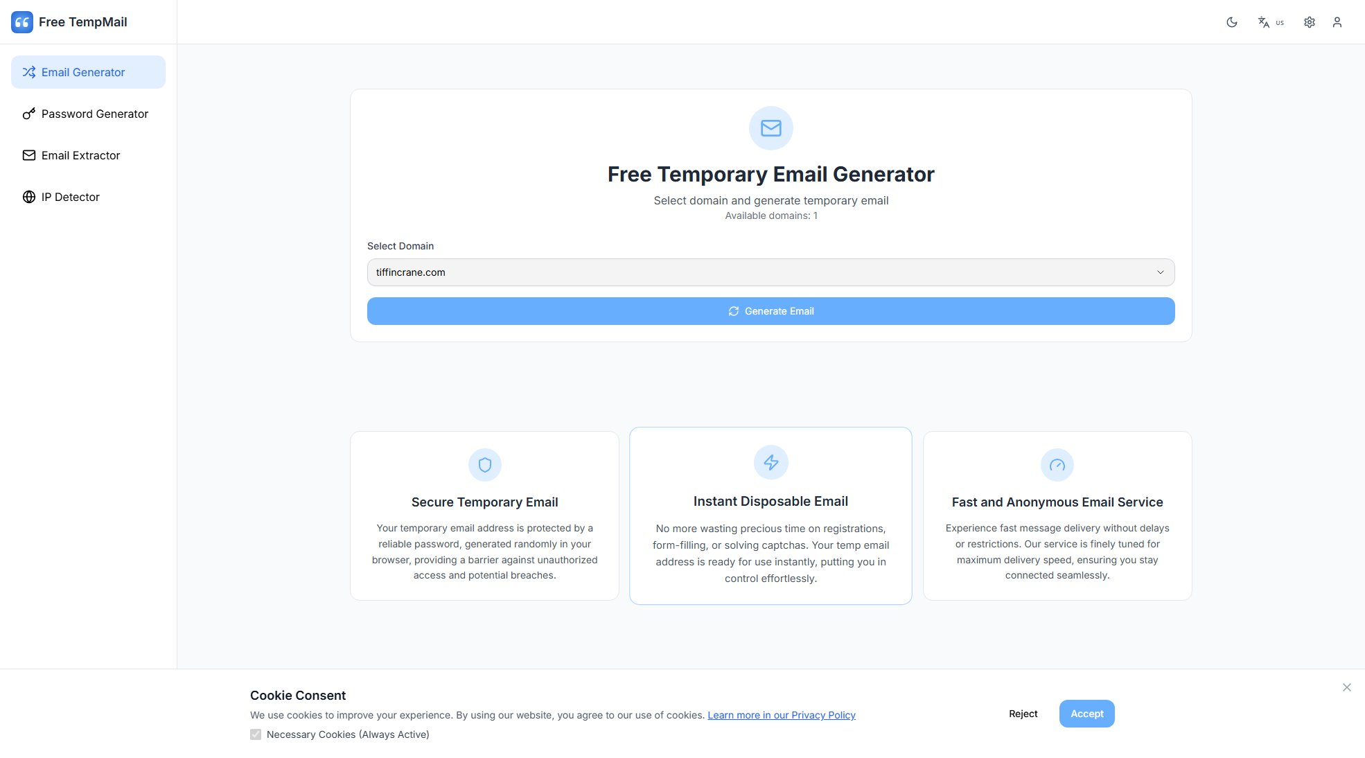 Free TempMail Free TempMail Interface & Screenshots Free TempMail Free TempMail Interface & Screenshots