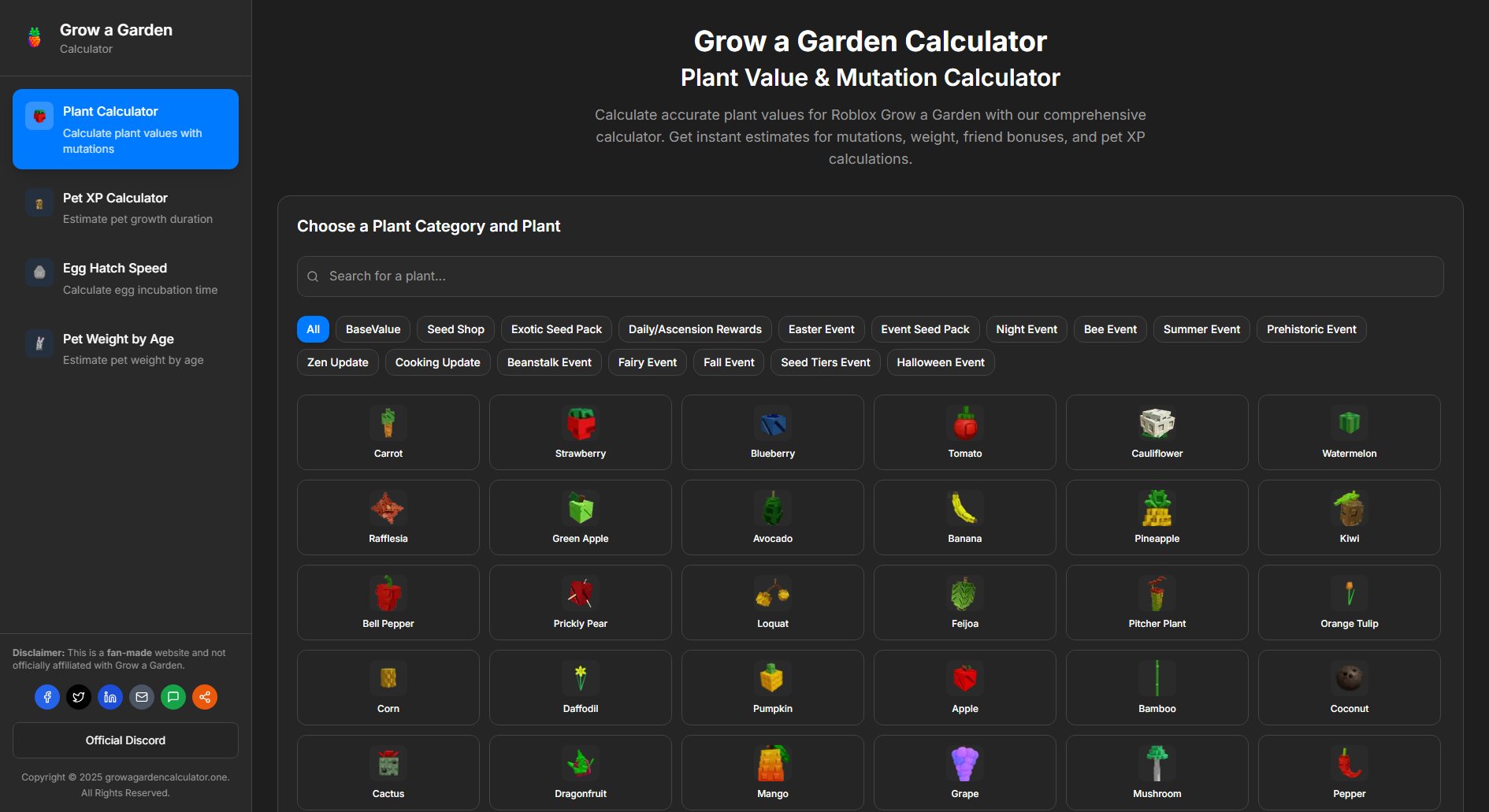 Grow a Garden Calculator Grow a Garden Calculator Interface & Screenshots Grow a Garden Calculator Grow a Garden Calculator Interface & Screenshots