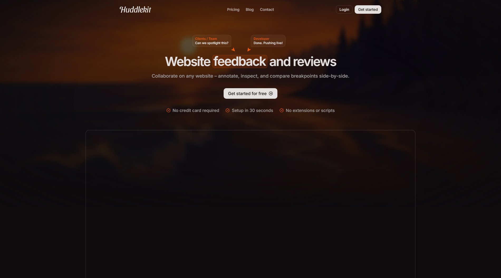 Huddlekit Huddlekit Interface & Screenshots