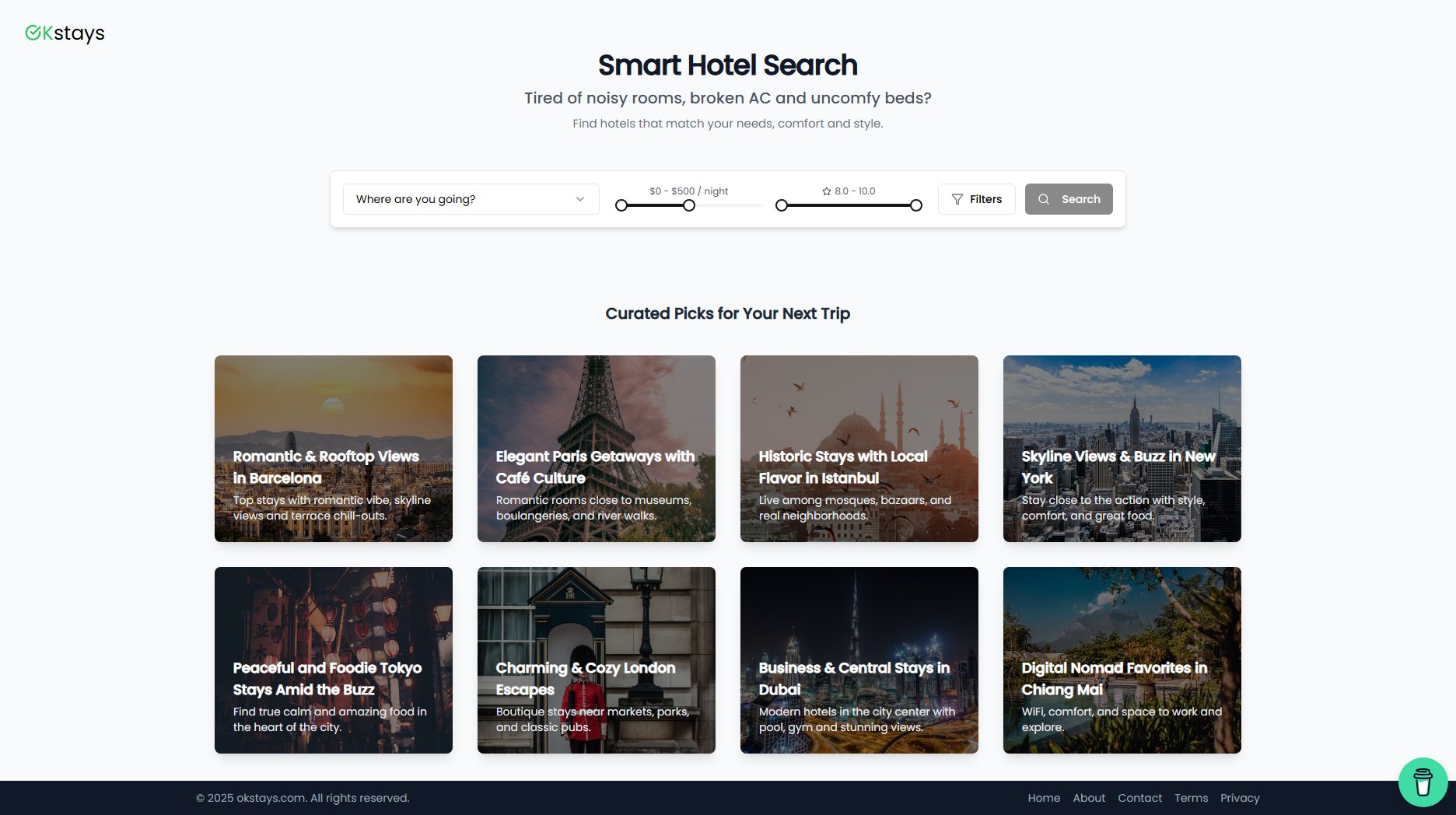 OKstays OKstays Interface & Screenshots OKstays OKstays Interface & Screenshots