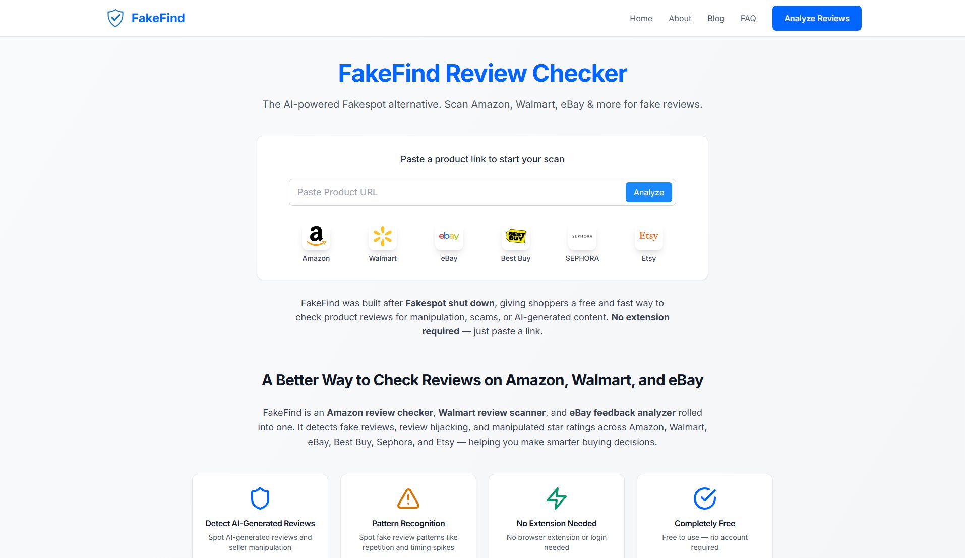 FakeFind Screenshot FakeFind Screenshot