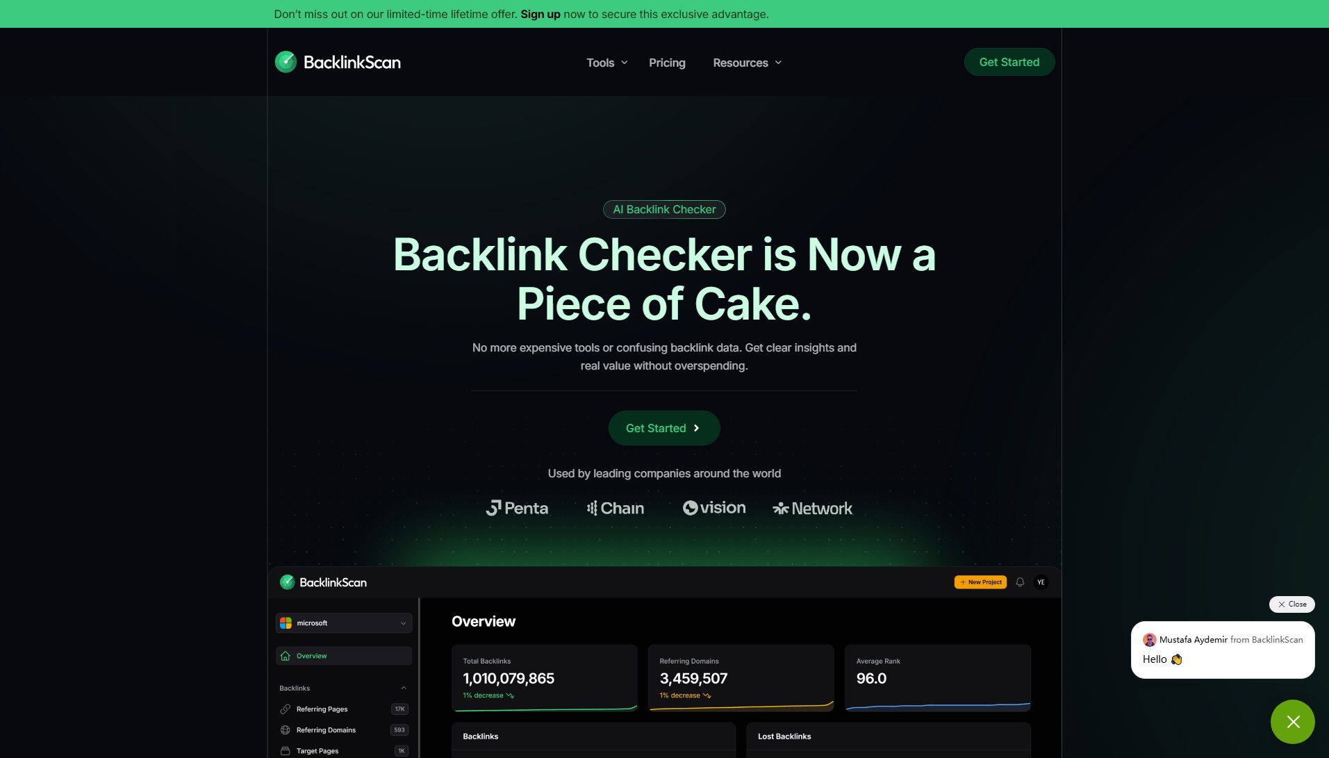 BacklinkScan - AI Backlink Checker BacklinkScan - AI Backlink Checker Interface & Screenshots
