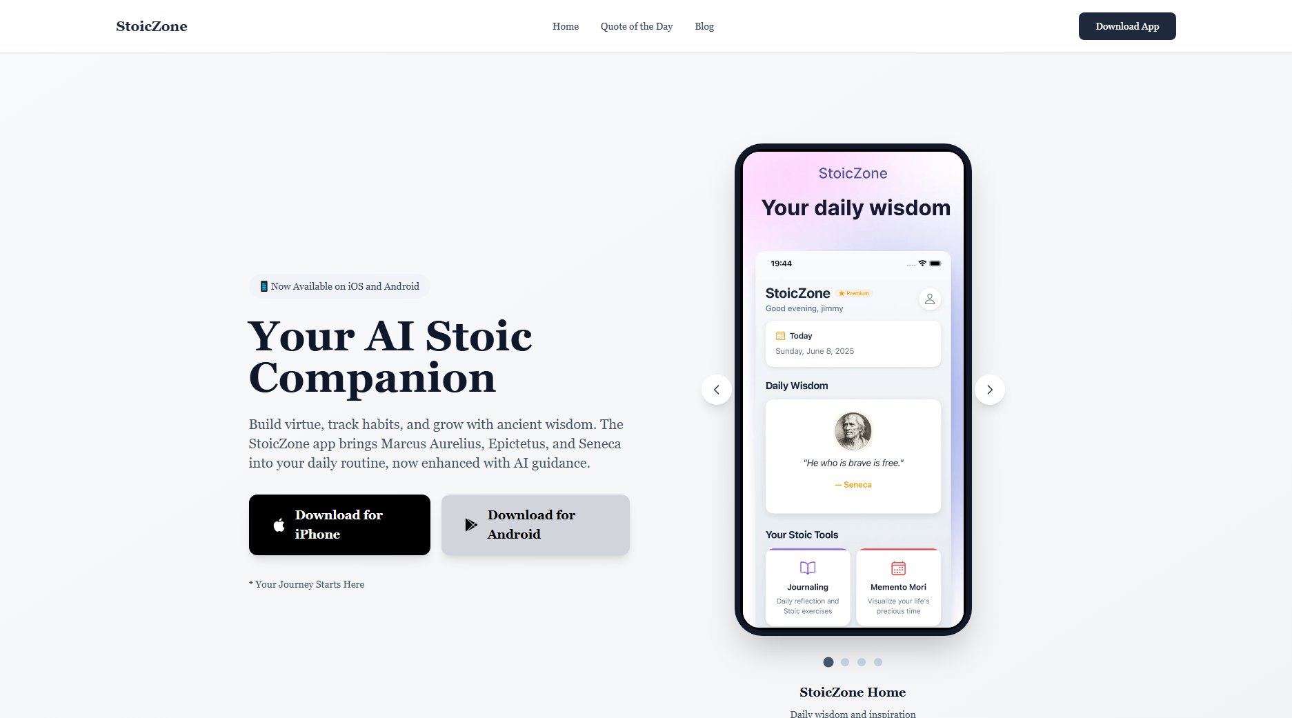 StoicZone App StoicZone App Interface & Screenshots StoicZone App StoicZone App Interface & Screenshots