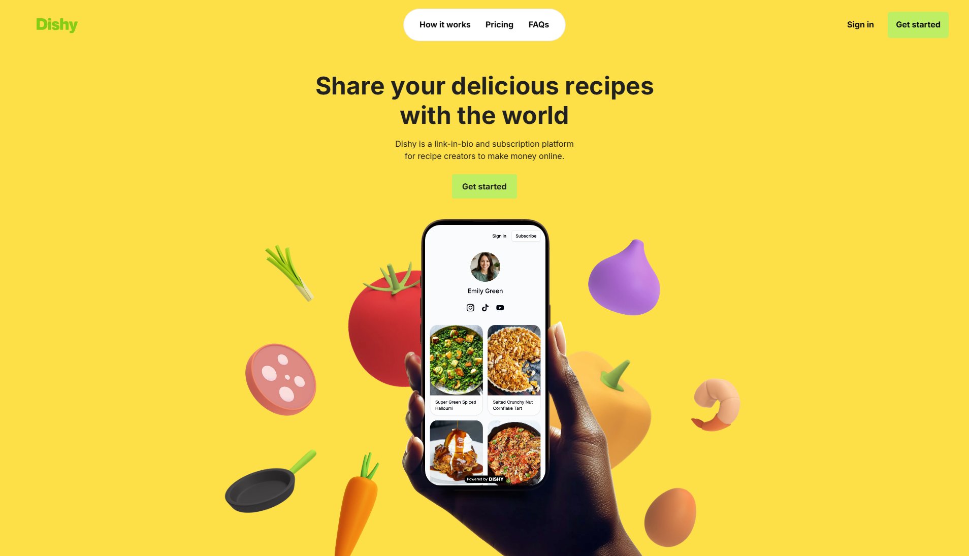 Dishy Dishy Interface & Screenshots